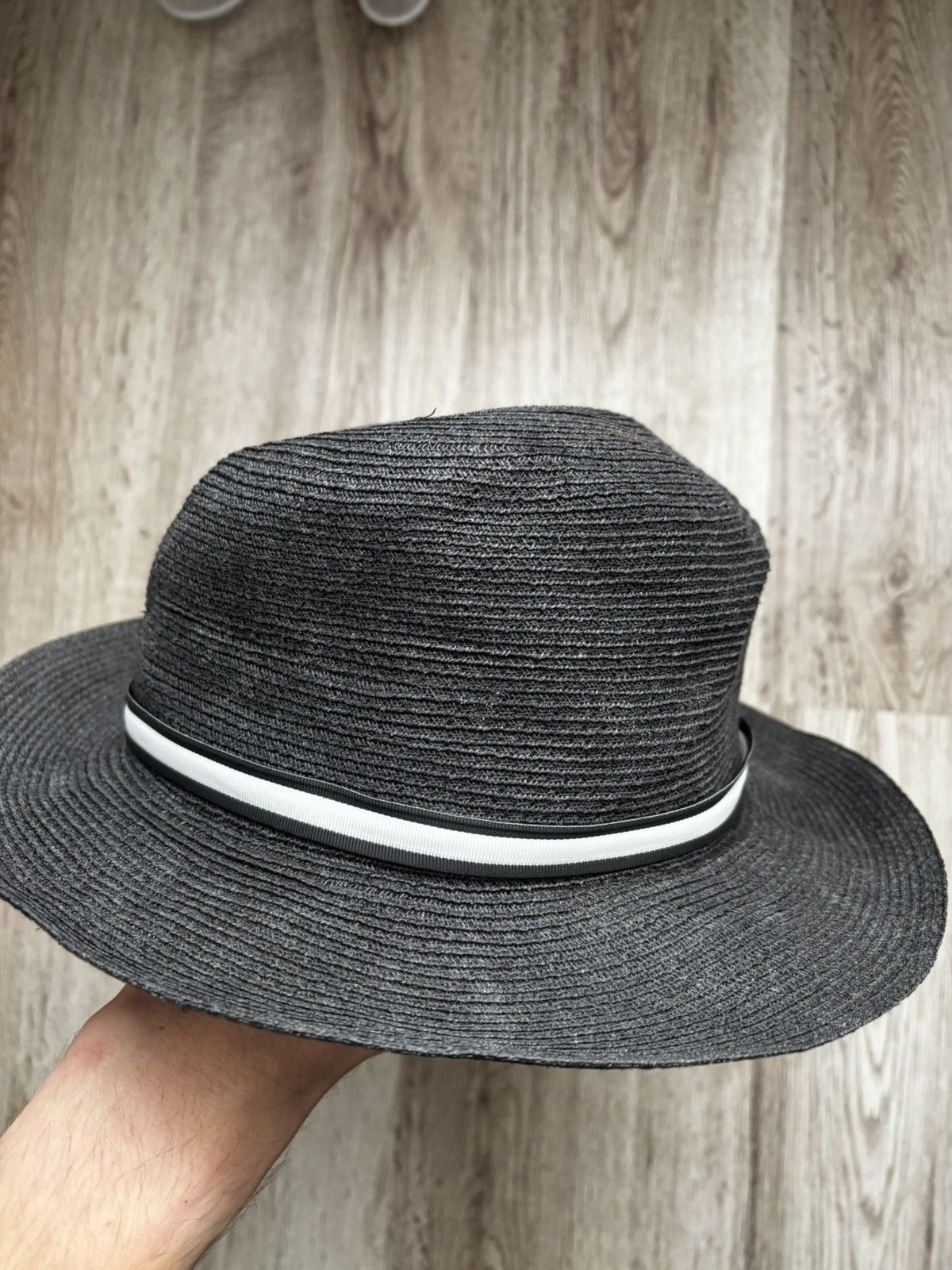 Borsalino Borsalino Fedora Hat 100% Hemp Canapa Made in Italy Size 57 Size ONE SIZE - 6 Thumbnail