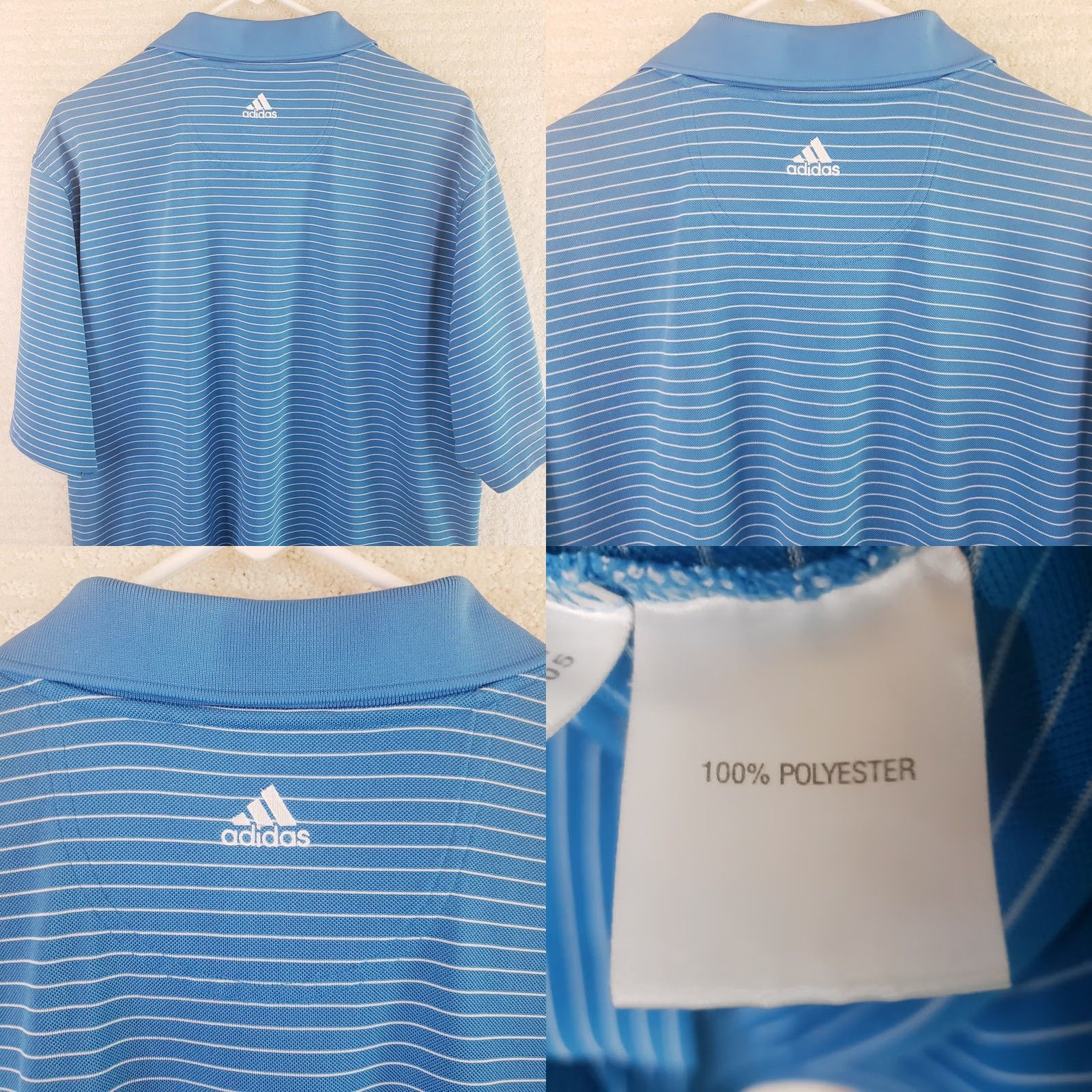 Adidas Adidas Legends Golf Course Parris Island Golf Polo Shirt Mens Size L Blue Size US L / EU 52-54 / 3 - 8 Thumbnail