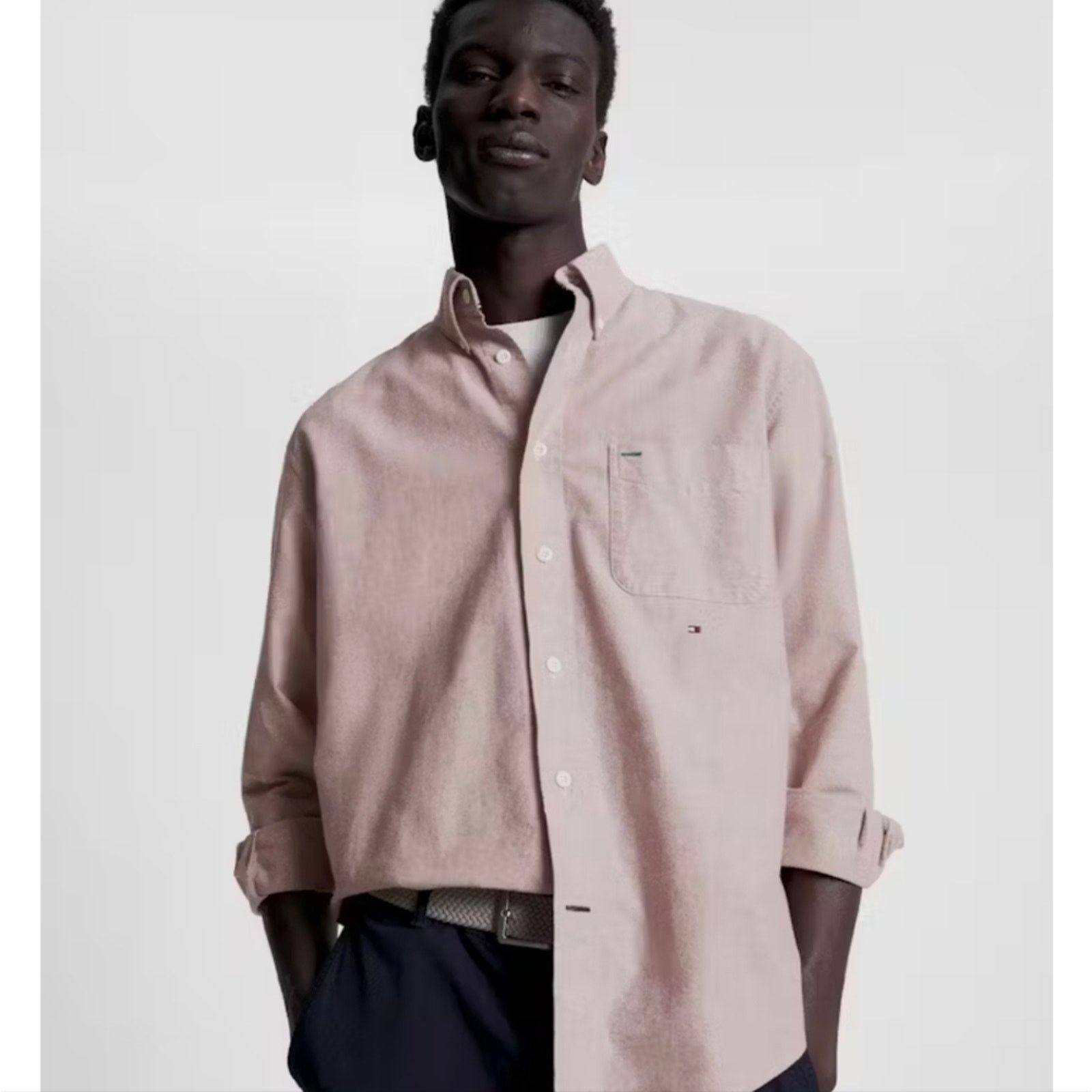 Tommy Hilfiger Tommy Hilfiger Windsor Pinpoint Button Front Shirt - 16/35 Size US S / EU 44-46 / 1 - 1 Thumbnail