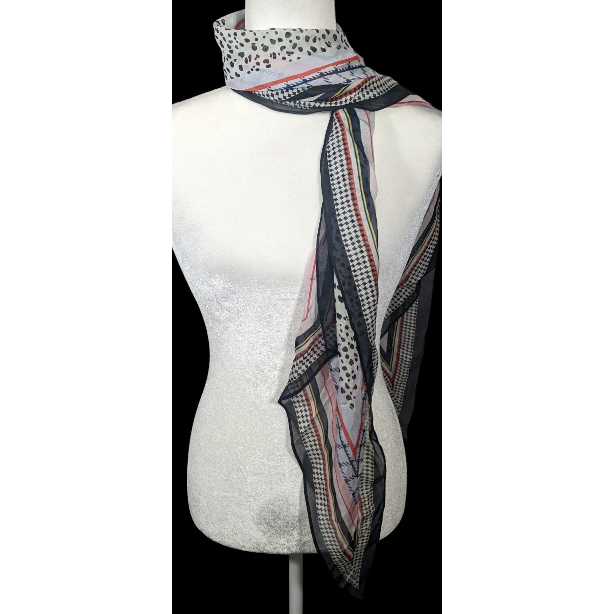 Other Preppy Multi Pattern Super Soft Lightweight Scarf Size ONE SIZE - 4 Thumbnail