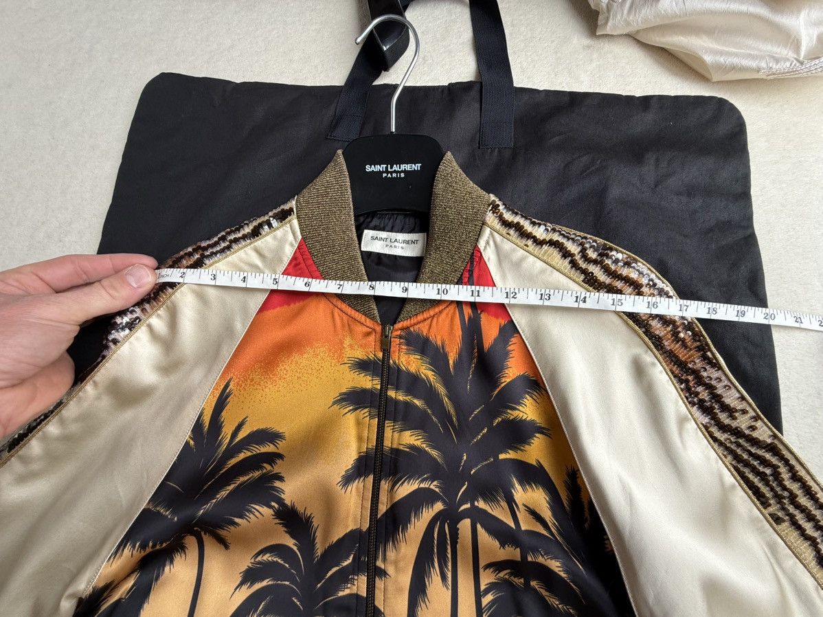 Hedi Slimane × Saint Laurent Paris SS16 Iconic Saint Laurent palm tree runway sequin teddy 42 Size US S / EU 44-46 / 1 - 5 Thumbnail