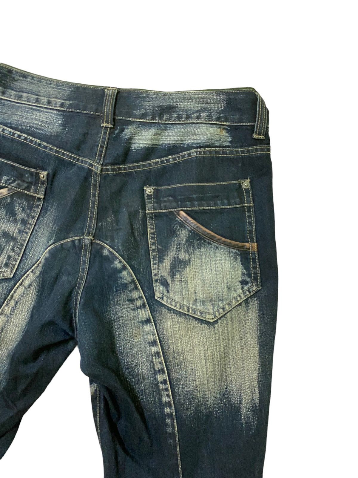 Japanese Brand Vintage PPFM Multi Zipper Hybrid Bondage Denim Pants Size US 33 - 13 Thumbnail