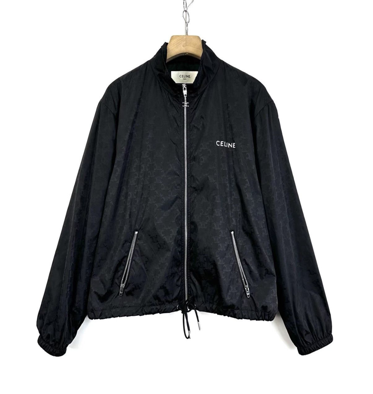 Celine Celine All Over Embossed Logo Up Track Jacket K12 Size US L / EU 52-54 / 3 - 1 Thumbnail