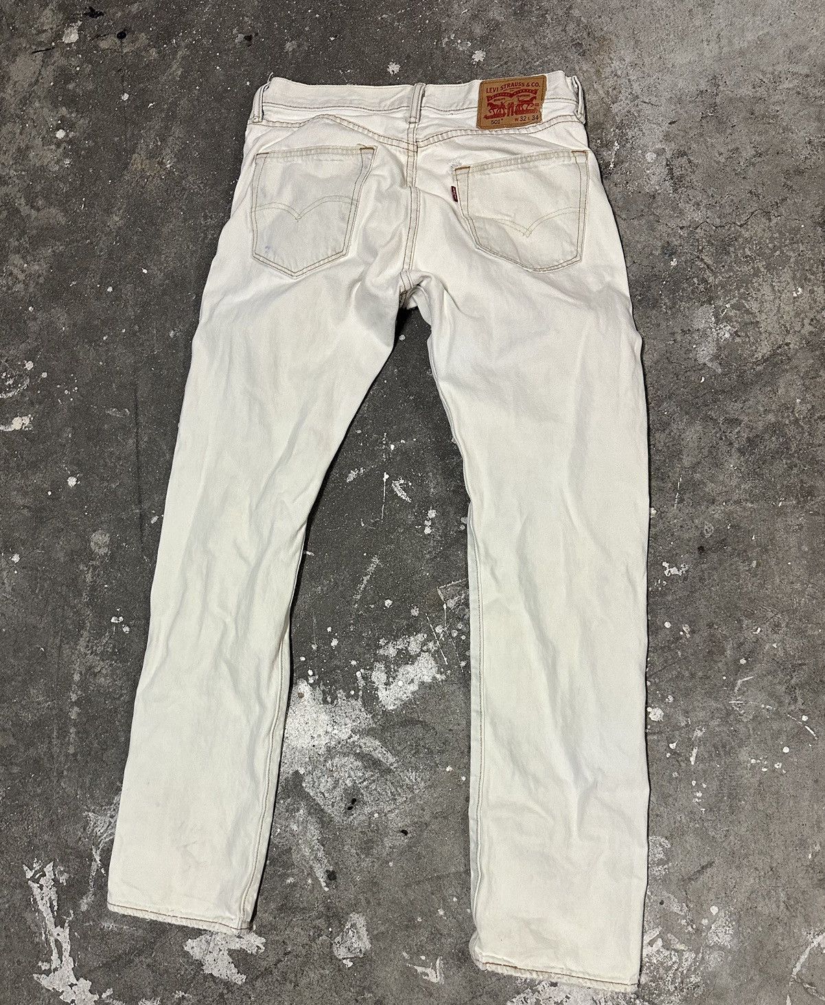 Levi's × Vintage White Levi’s Denim Size US 32 / EU 48 - 3 Thumbnail