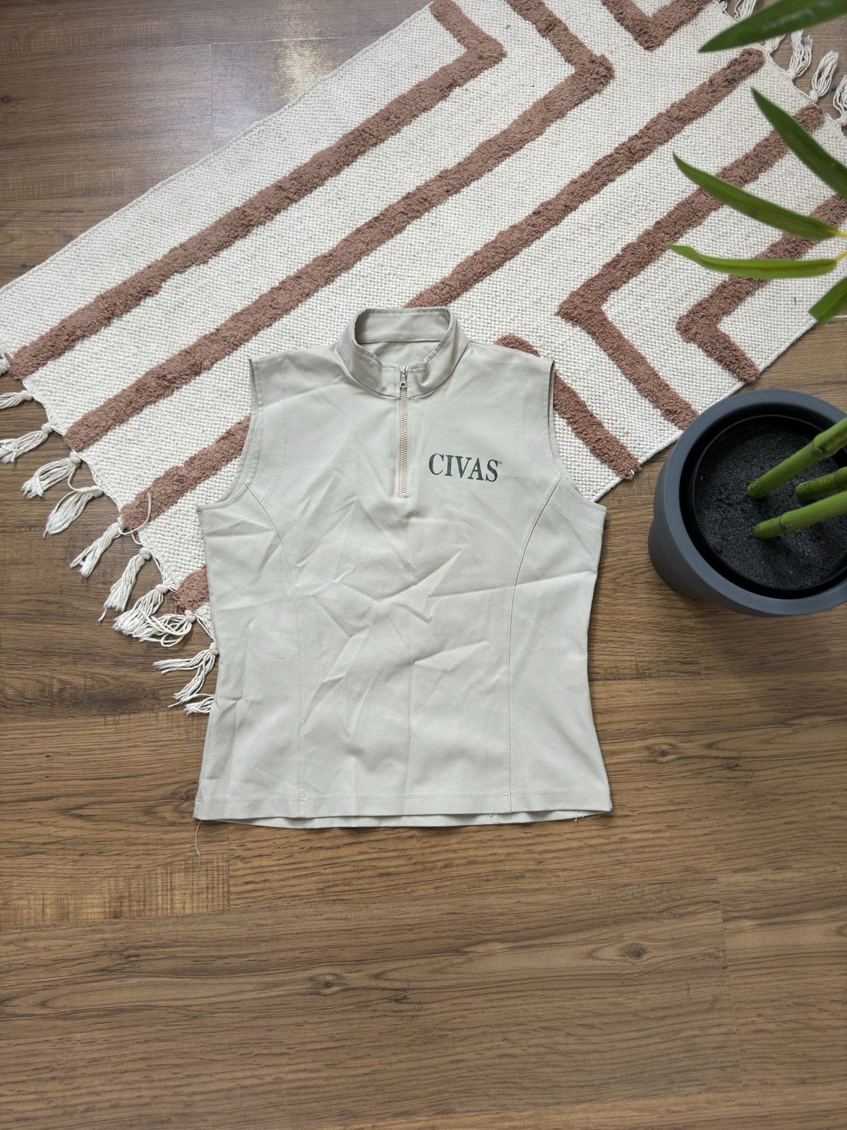 Vintage CIVAS MADE IN ITALY RIRI ZIP TANK TOP Size M / US 6-8 / IT 42-44 - 2 Thumbnail