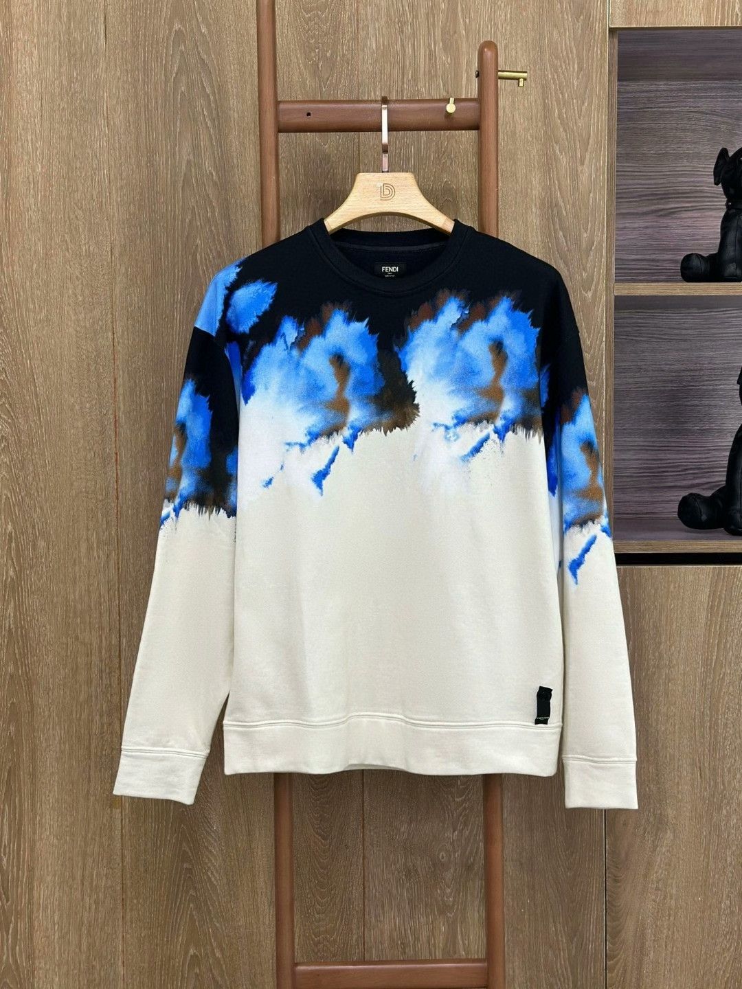 Fendi FENDI Tie-Dye Gradient Cotton Sweatshirt Size US M / EU 48-50 / 2 - 1 Thumbnail