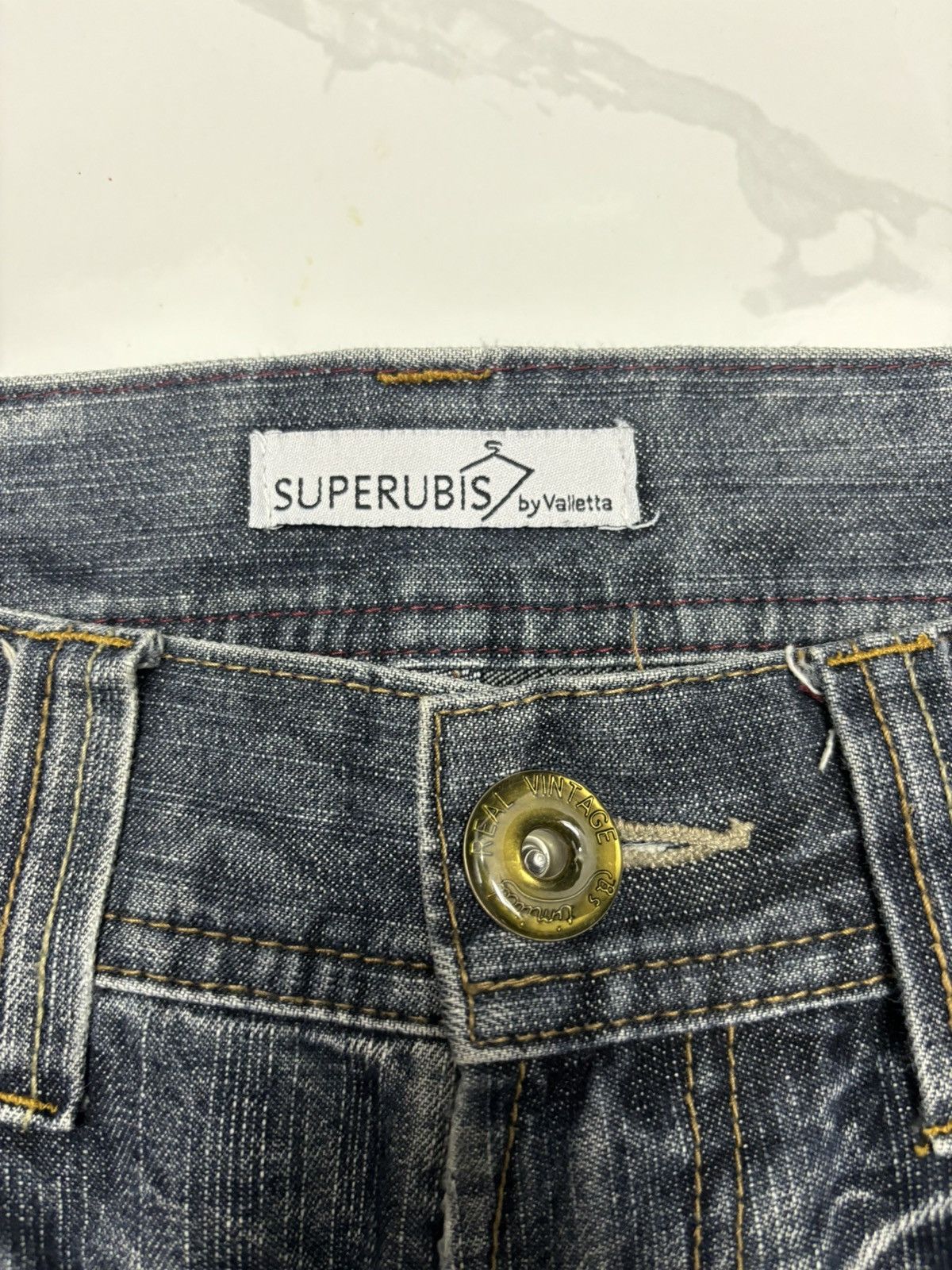 If Six Was Nine Vintage Superubis by Valletta Rare Design Jeans Size US 31 - 9 Thumbnail
