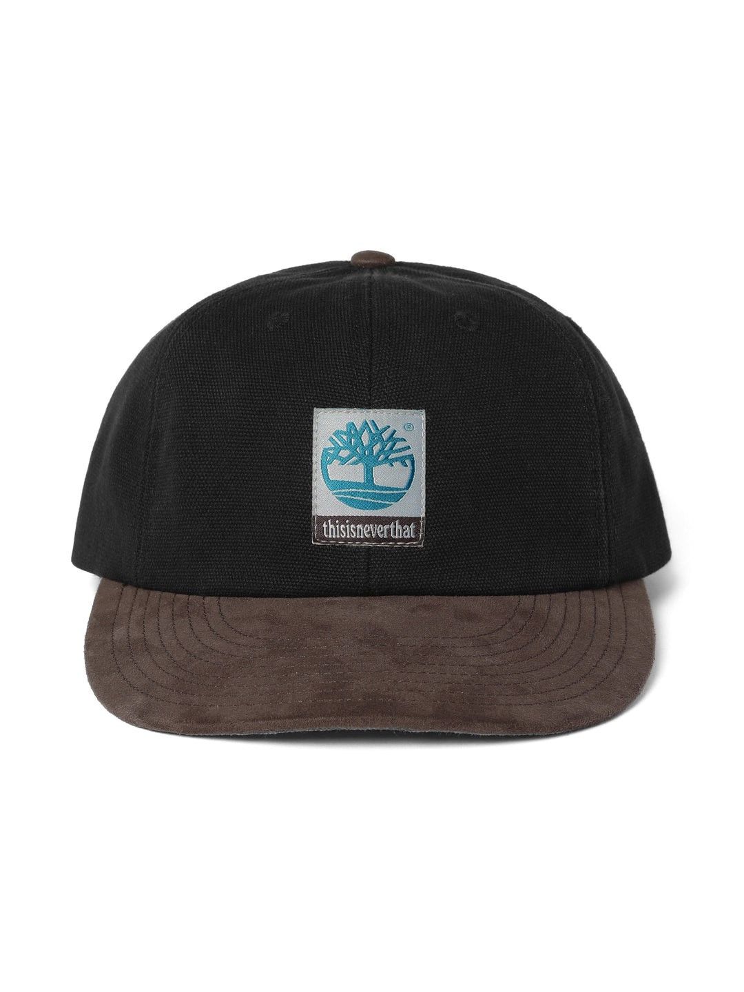 Timberland × thisisneverthat TNT TiMBERLAND WASHED 2-TONE CAP BLACK CANVAS BROWN SUEDE Size ONE SIZE - 15 Thumbnail