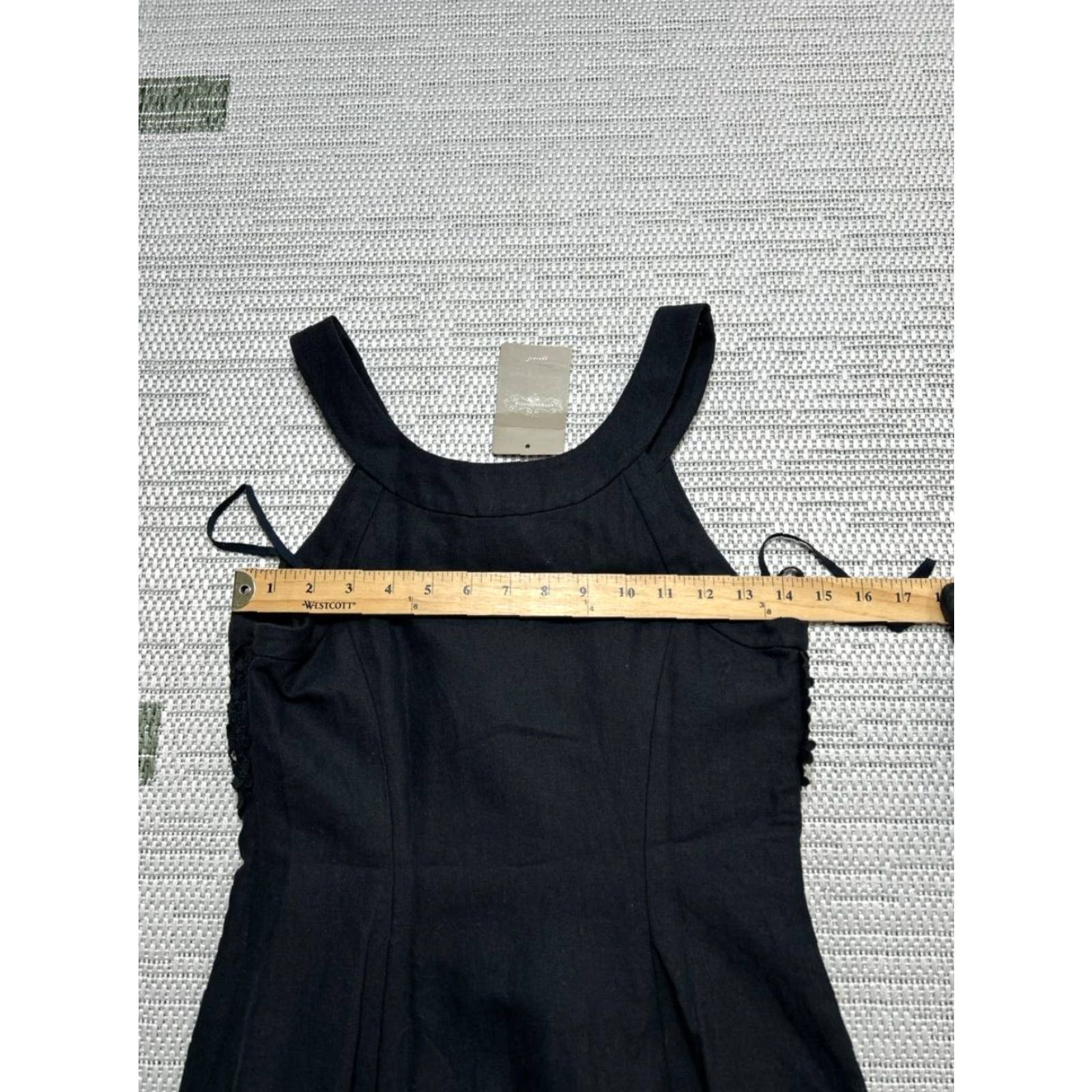Anthropologie Anthropologie Dress Womens 2 Black Floral Lace Blouson New Size XS / US 0-2 / IT 36-38 - 6 Thumbnail