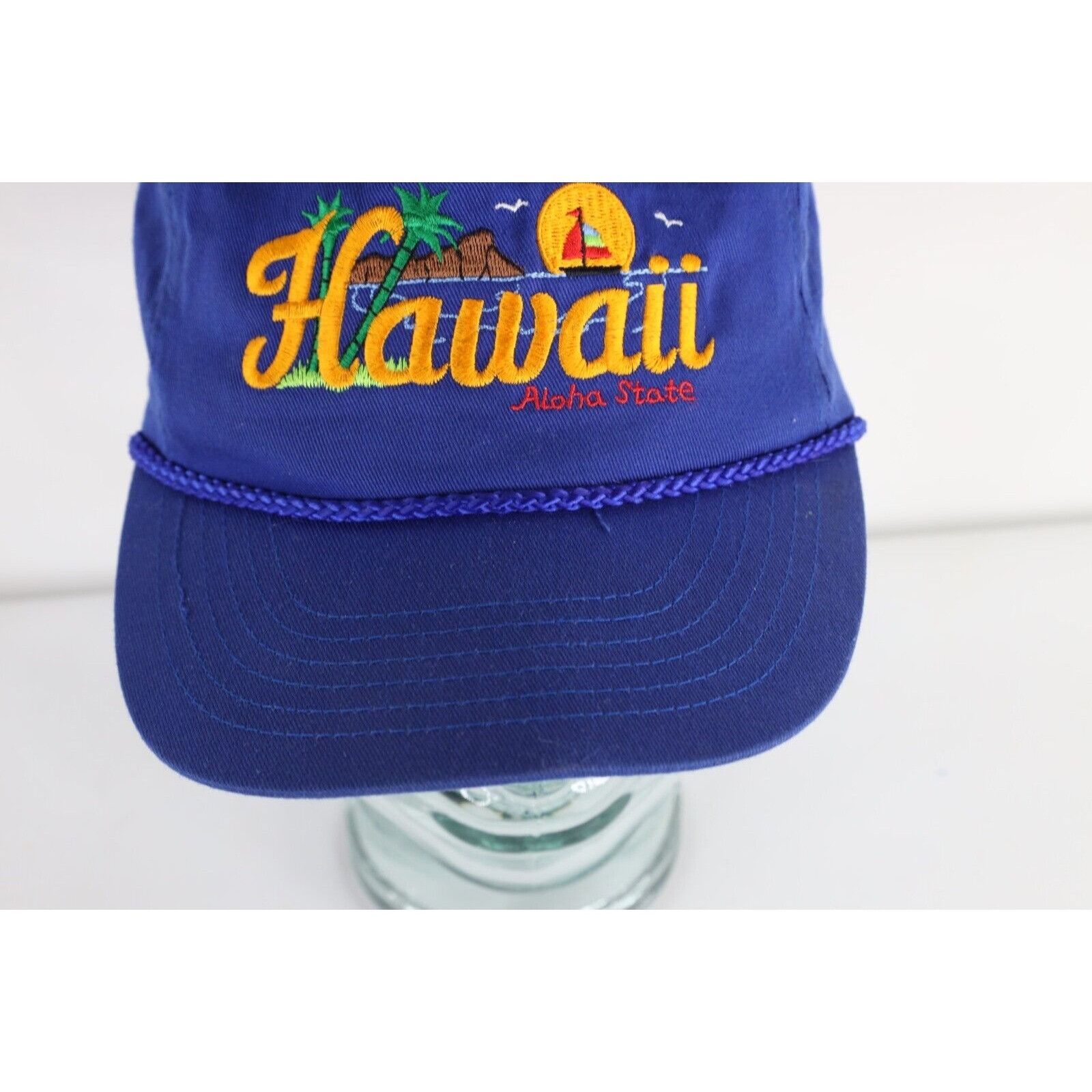 Vintage Vintage 90s Streetwear Hawaii Aloha State Beach Roped Hat Size ONE SIZE - 2 Thumbnail