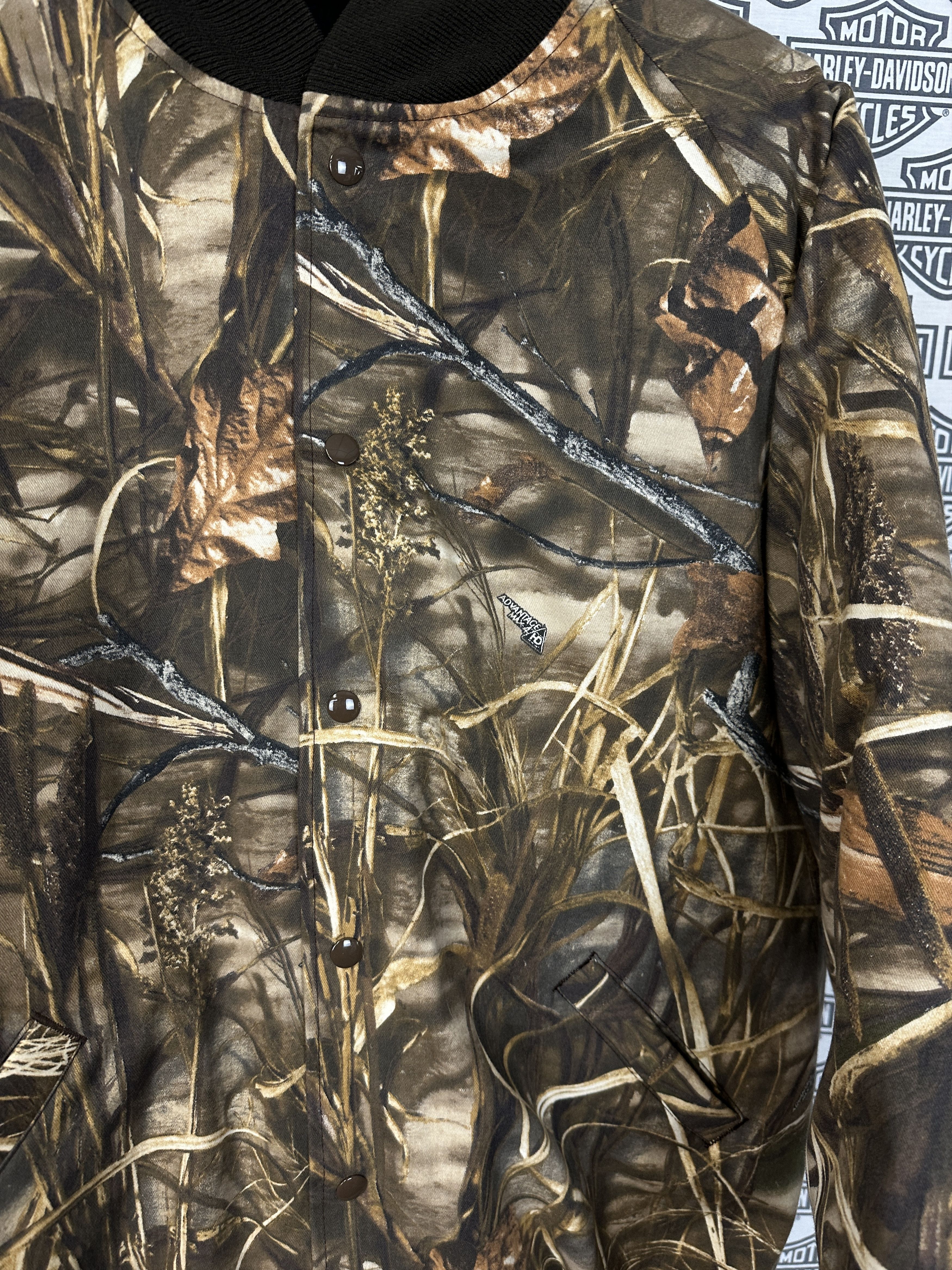 Realtree Vintage Advantage Max Camo Snap Button Bomber NWOT XXL Size US XXL / EU 58 / 5 - 4 Thumbnail