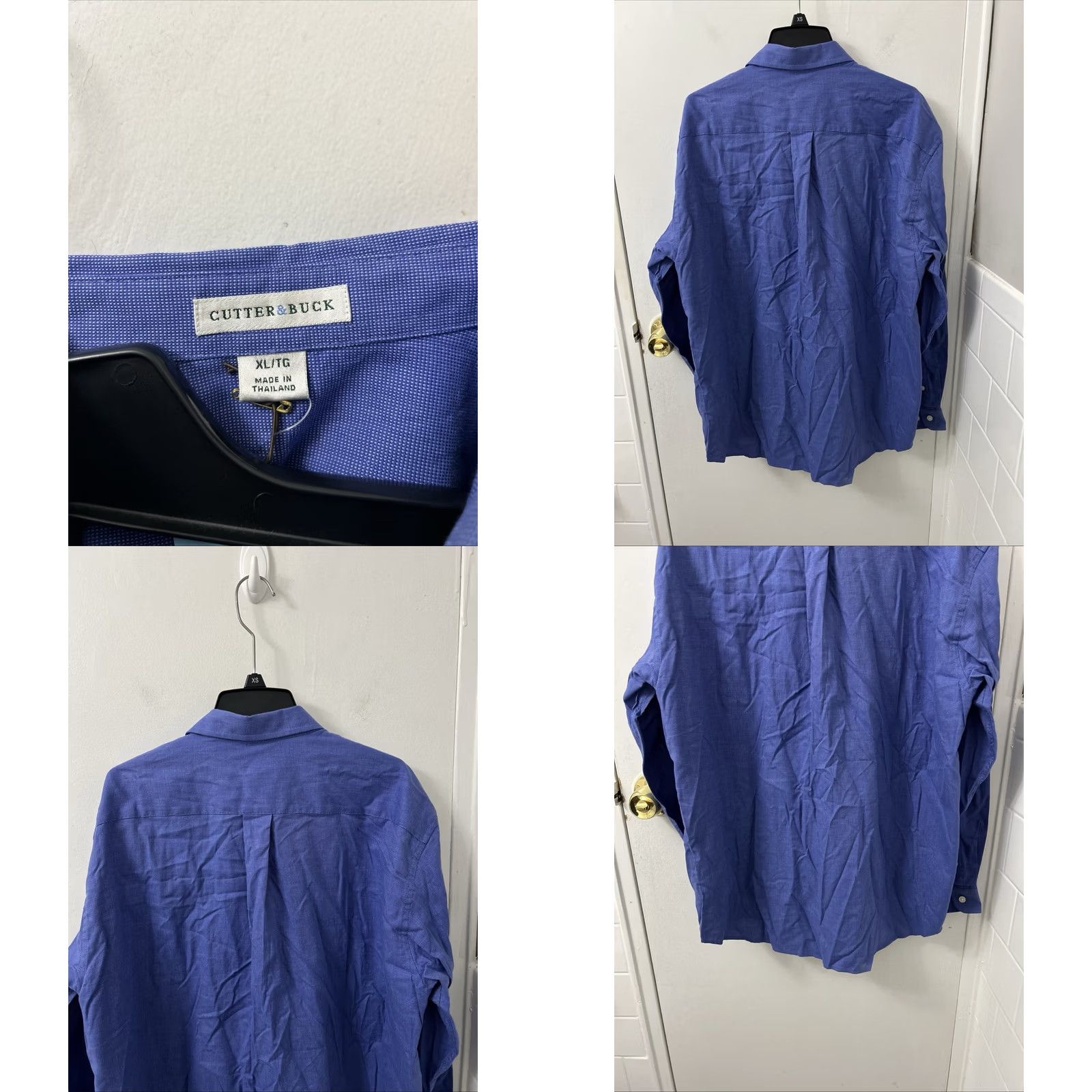 Cutter & Buck Cutter & Buck Shirt Mens XL Blue Button Down Long Sleeve NWT Dress Shirt Size US XL / EU 56 / 4 - 8 Thumbnail