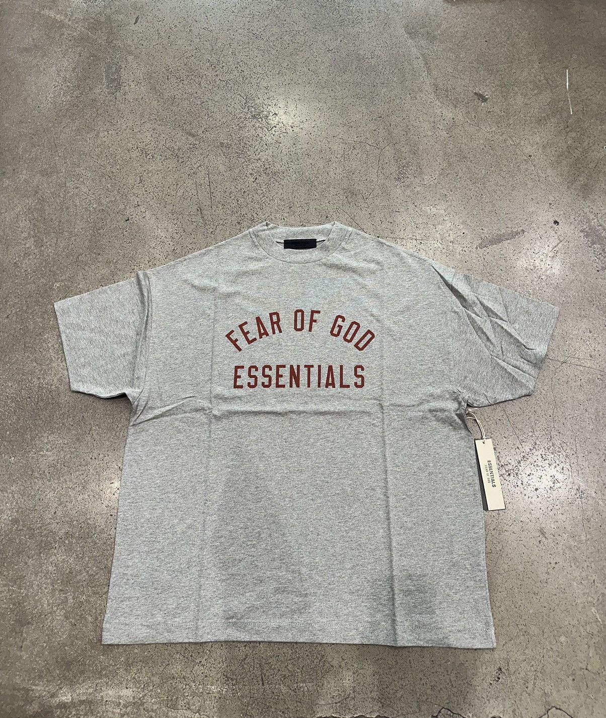 Essentials ESSENTIALS - Jersey Crewneck T-Shirt Dark Heather