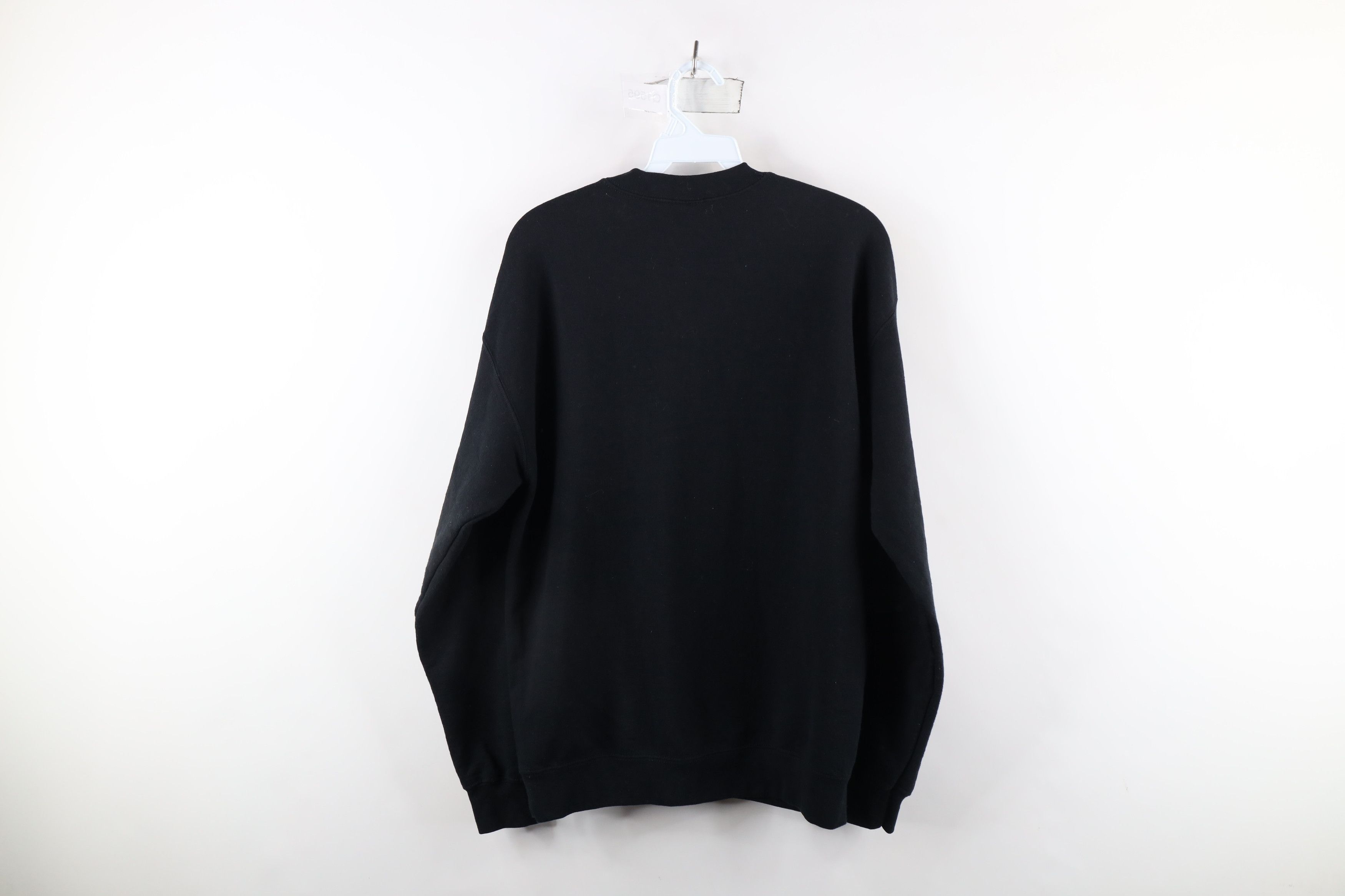 Vintage Vintage 90s Streetwear Blank Crewneck Sweatshirt Black Size US M / EU 48-50 / 2 - 6 Thumbnail