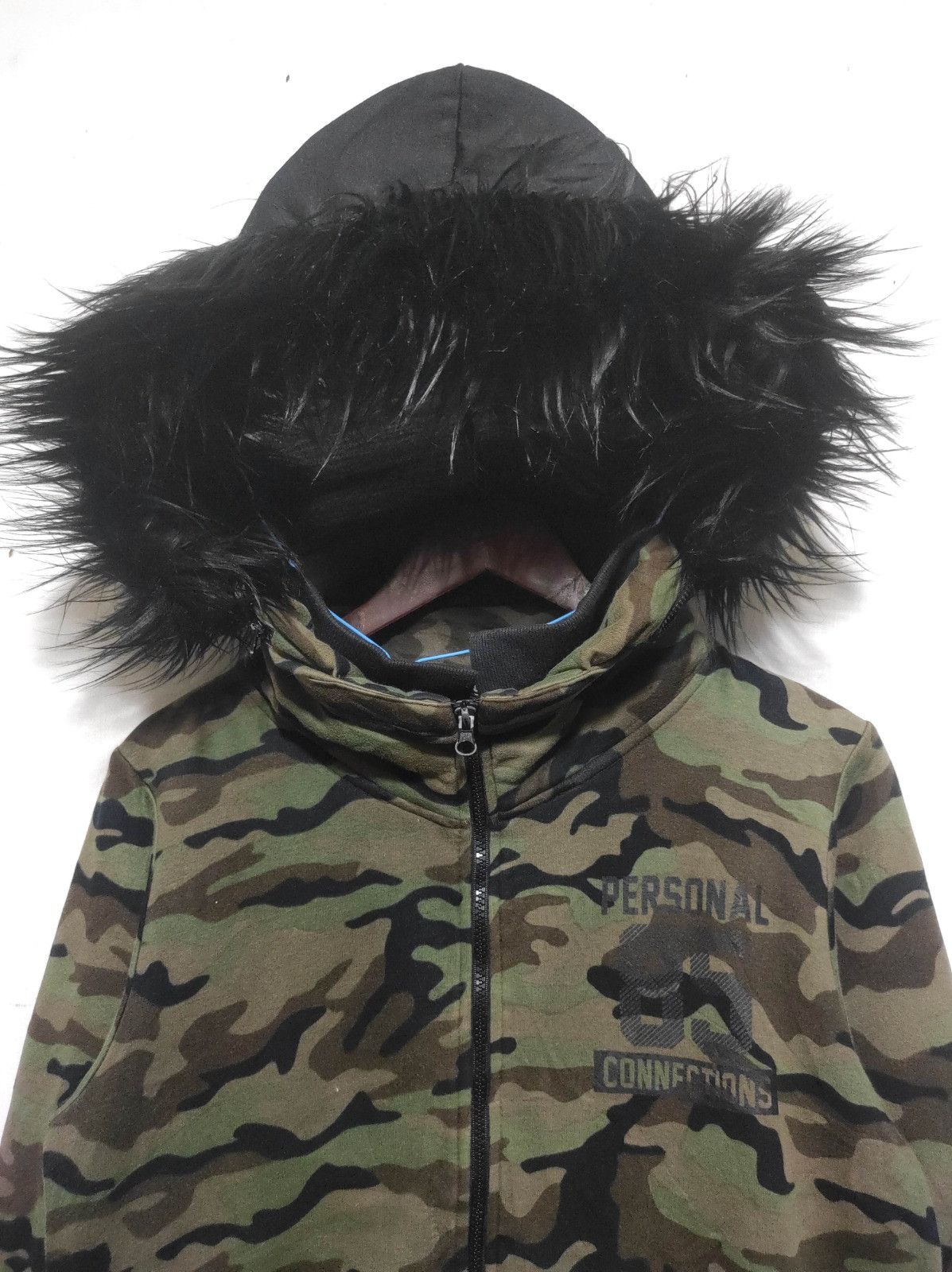 Japanese Brand Flag Stone camo Bono zip fur hoodie LGB style Size US XS / EU 42 / 0 - 3 Thumbnail