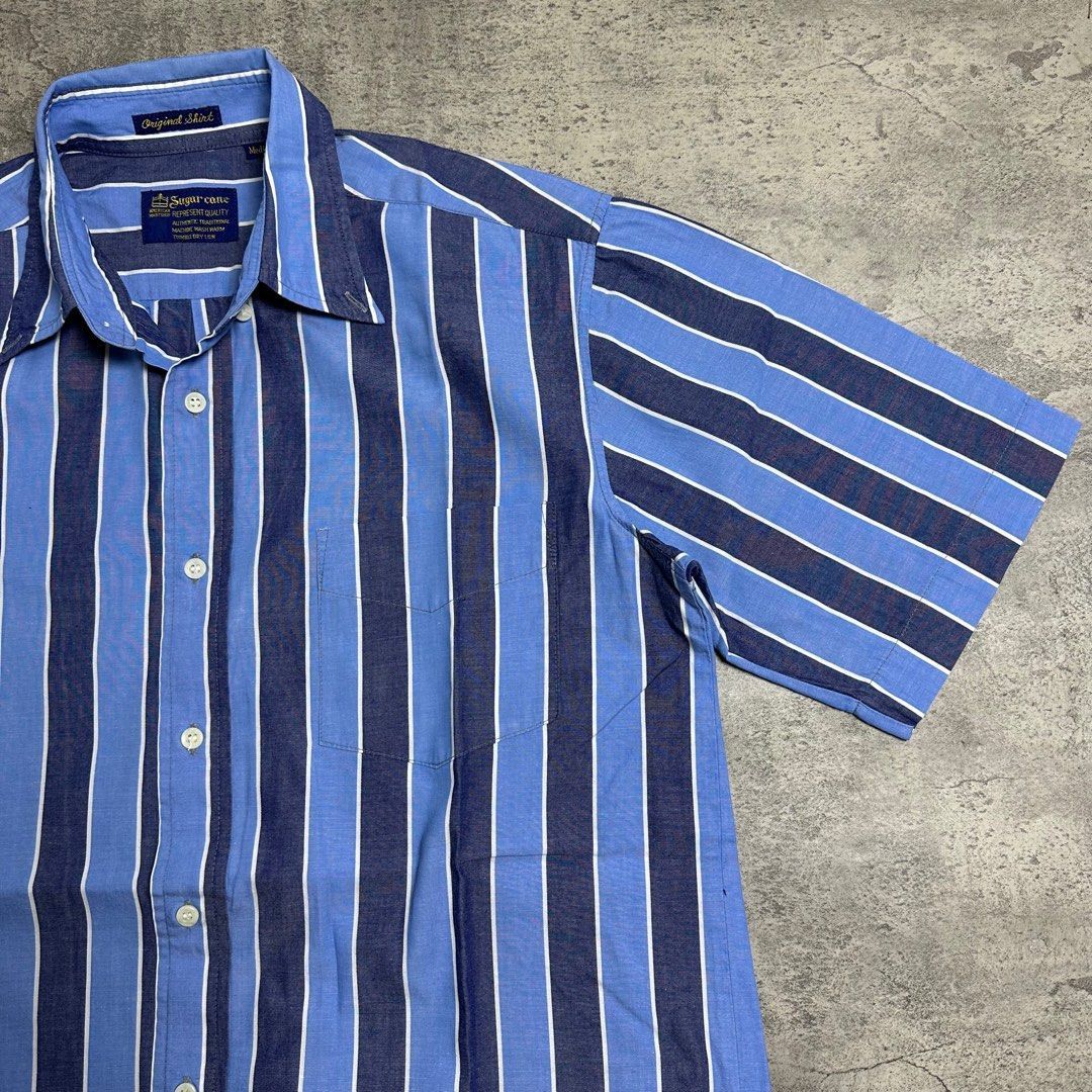 Sugar Cane Sugarcane Japan Striped Shirt Size US M / EU 48-50 / 2 - 2 Thumbnail