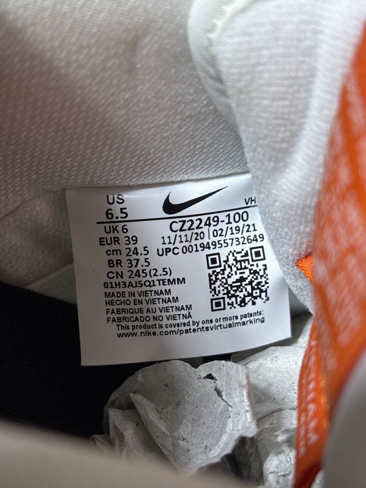 Nike NIKE SB DUNK LOW PRO ISO ORANGE Size US 6.5 / EU 39-40 - 6 Thumbnail