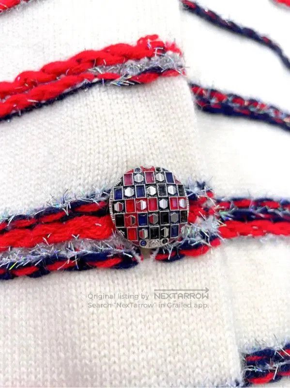 Chanel Chanel Multicolor Cotton Blend Long Sleeve Sweater . Size S / US 4 / IT 40 - 7 Thumbnail