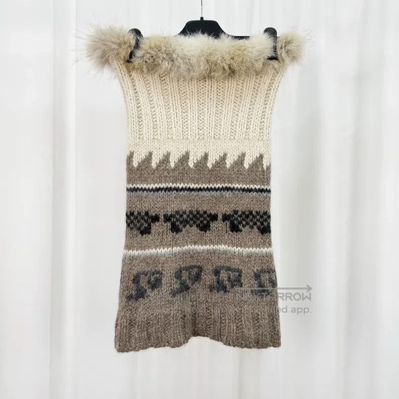 Hermes Hermes size TU Wool Knit Jacquard Strapless Dress Size XXS / US 00 / IT 34 - 2 Thumbnail