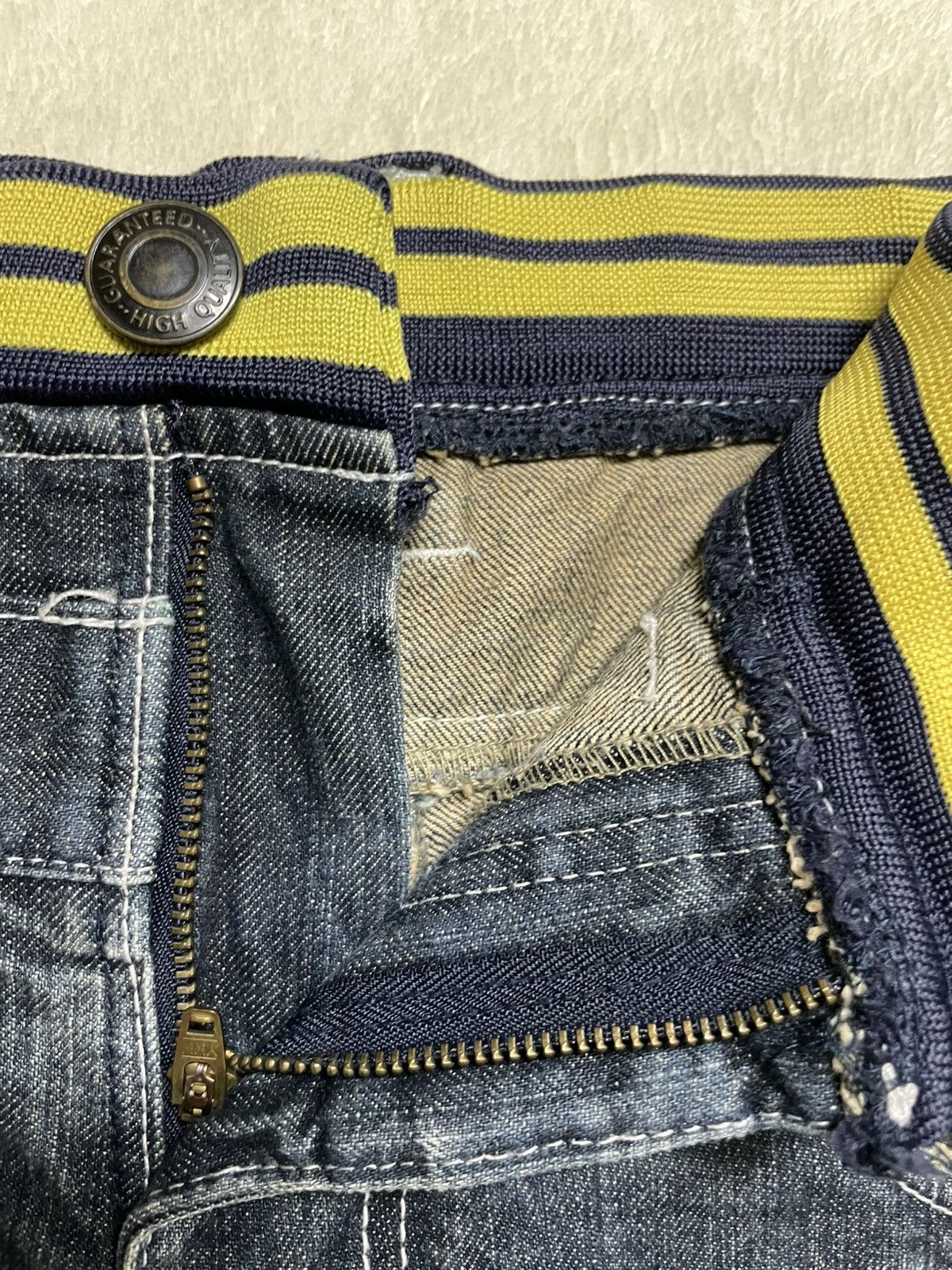 Japanese Brand Vintage Japanese Brand Mudwash Double Waist Rare Jeans Size US 32 / EU 48 - 7 Thumbnail