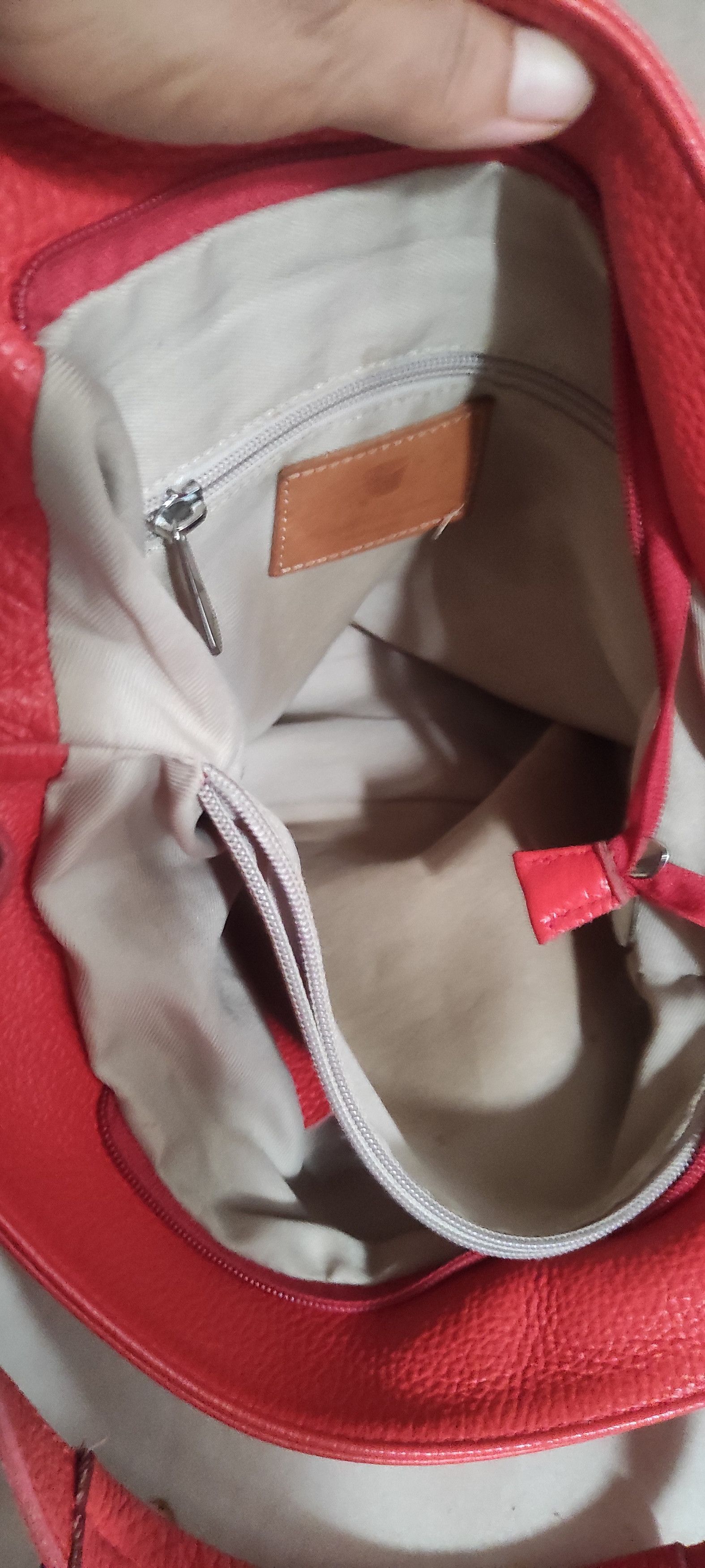 Leather Pelletteria Veneta Made in Italy Women's Orange Leather Bag Size ONE SIZE - 17 Thumbnail