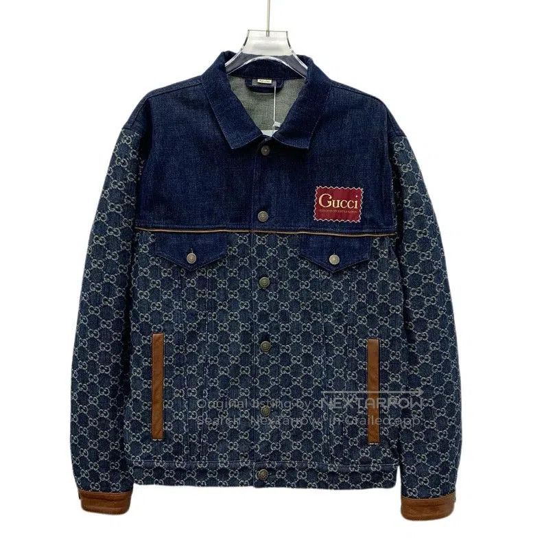 Gucci Gucci Blue Logo Denim Jacket. Size US XS / EU 42 / 0 - 1 Thumbnail
