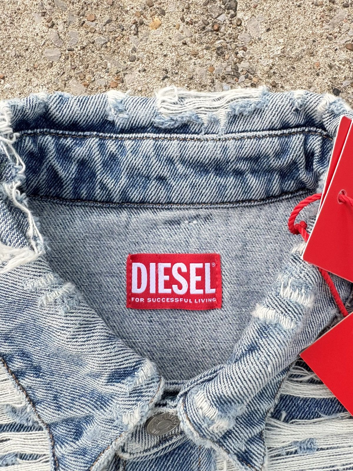 Diesel Distressed Deadstock Diesel Denim Button Up Jacket Size US M / EU 48-50 / 2 - 4 Thumbnail