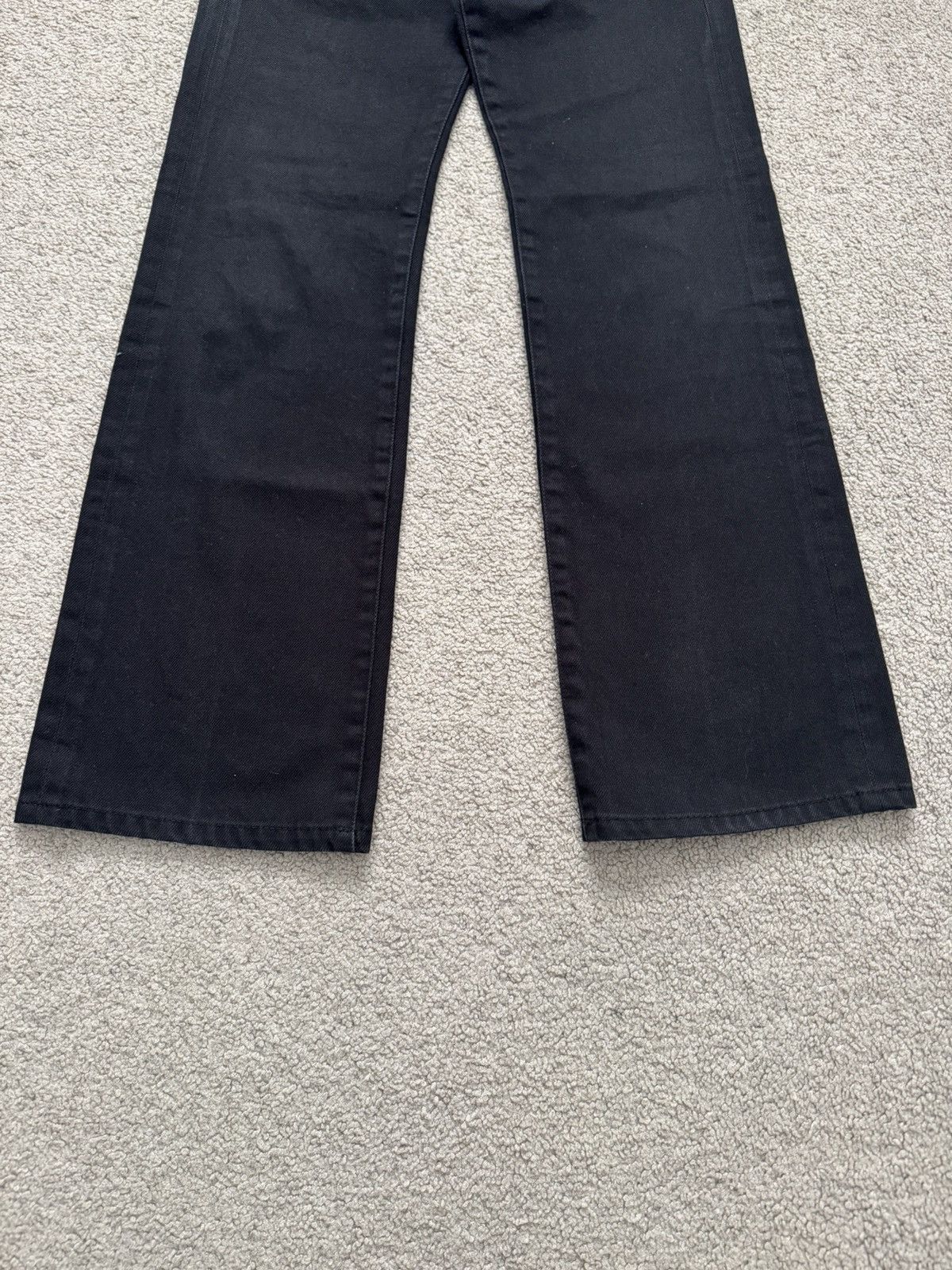 Celine SS20 Celine by Hedi Slimane Black Serge Flared Denim Jeans Size US 26 / EU 42 - 3 Thumbnail