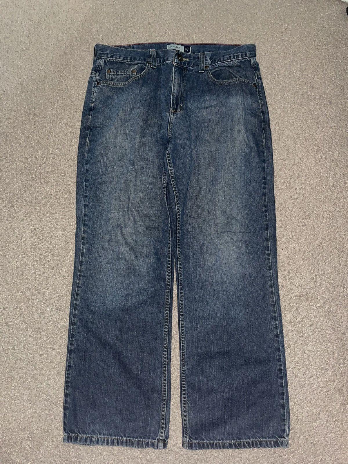 Anchor Blue × JNCO × Vintage Anchor Blue Baggy Loose Jeans Size 33x32 Size US 33 - 1 Thumbnail
