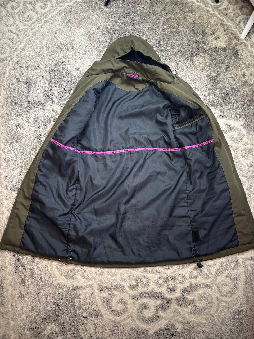 Vintage ELHO Vintage Long Hooded Parka Jacket Olive Green Size M / US 6-8 / IT 42-44 - 8 Thumbnail