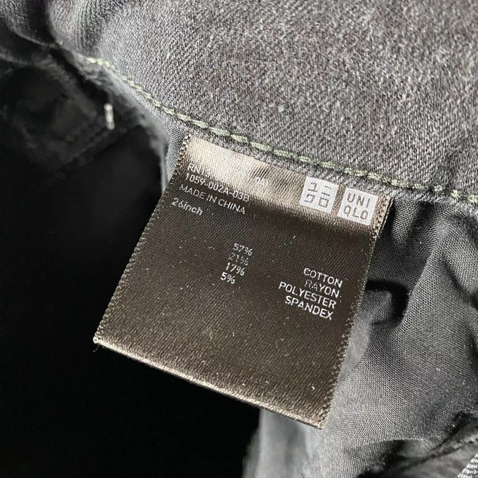 Uniqlo Uniqlo Jeans Women's 26 Denim Charcoal Gray Stretch Cotton Size 26" / US 2 / IT 38 - 7 Thumbnail