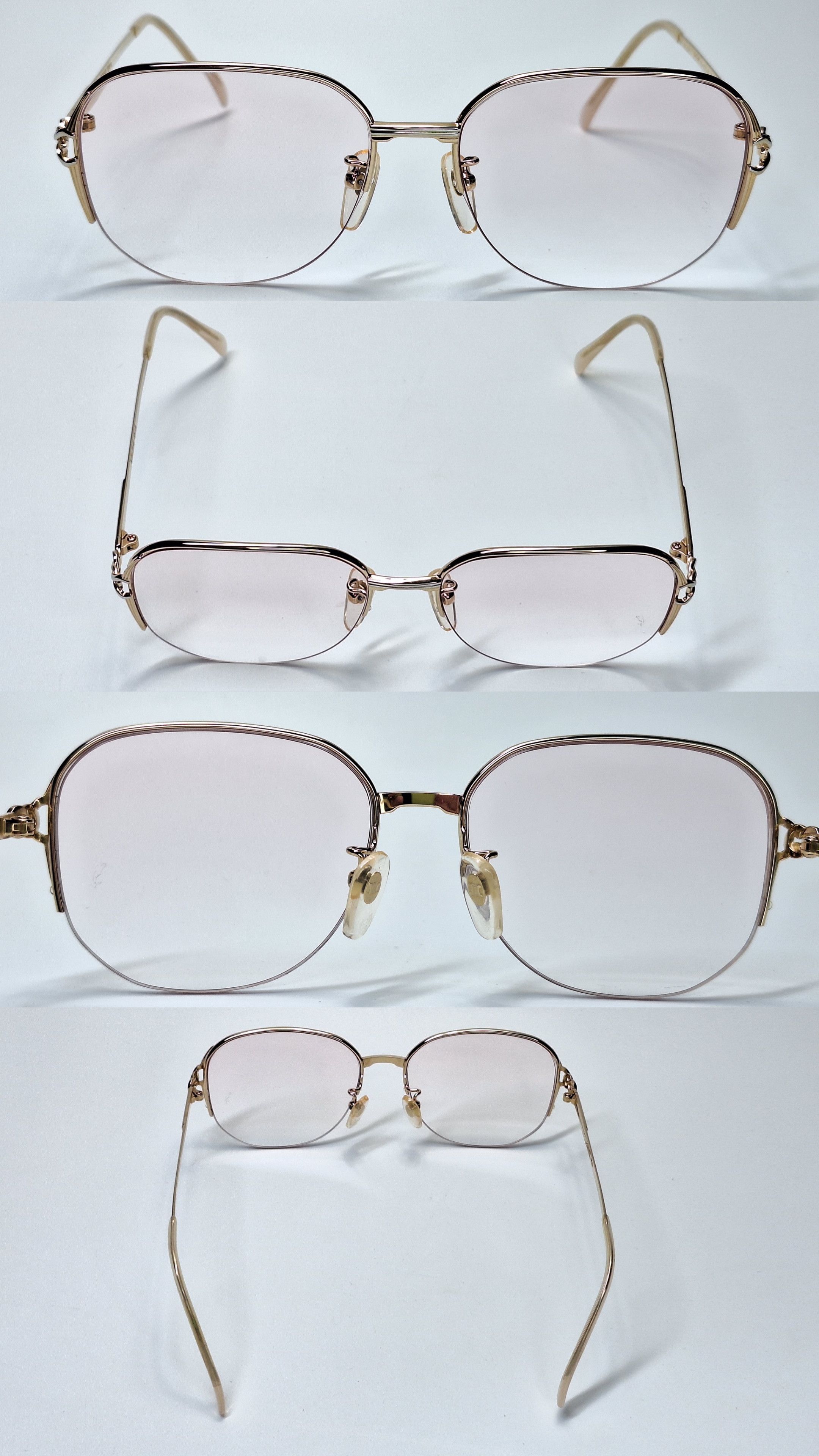 Celine CELINE CL-271 B P-Titanium Half-Rimless Eyeglasses Vintage Size ONE SIZE - 3 Thumbnail