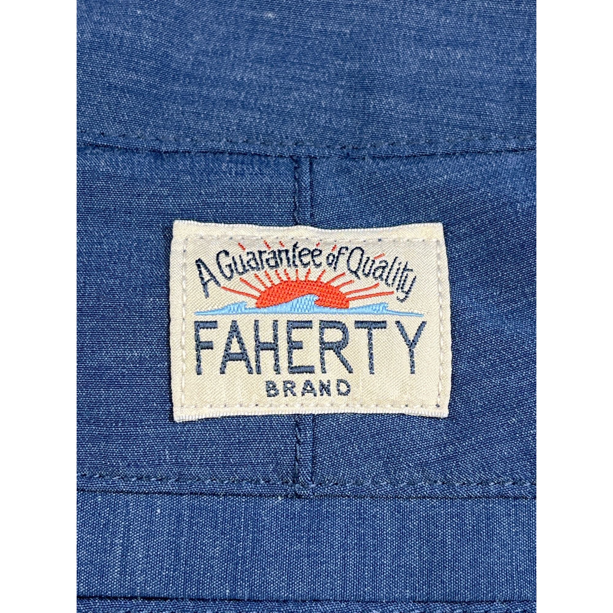 Faherty Faherty Mens Blue Loop Belt All Day Shorts Size 36 SKU 6368 Size US 36 / EU 52 - 7 Thumbnail