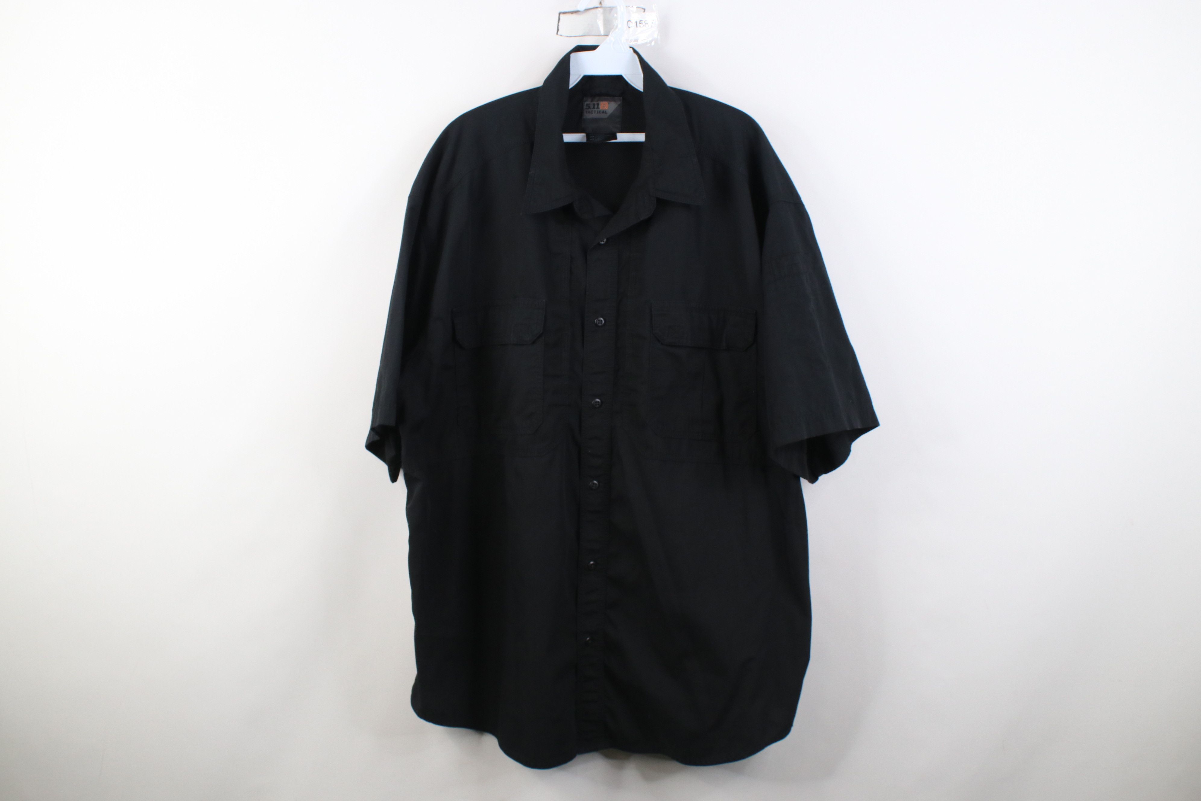 Vintage 5.11 Tactical Series Ripstop Short Sleeve Button Shirt Black Size US XXL / EU 58 / 5 - 1 Thumbnail