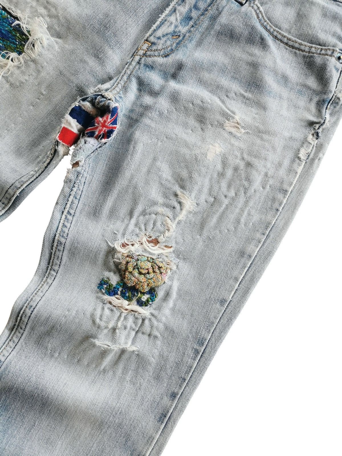 Levi's Streetwear Custom Reworked Vintage Levi's Patchwork Denim 27 Size US 27 - 8 Thumbnail