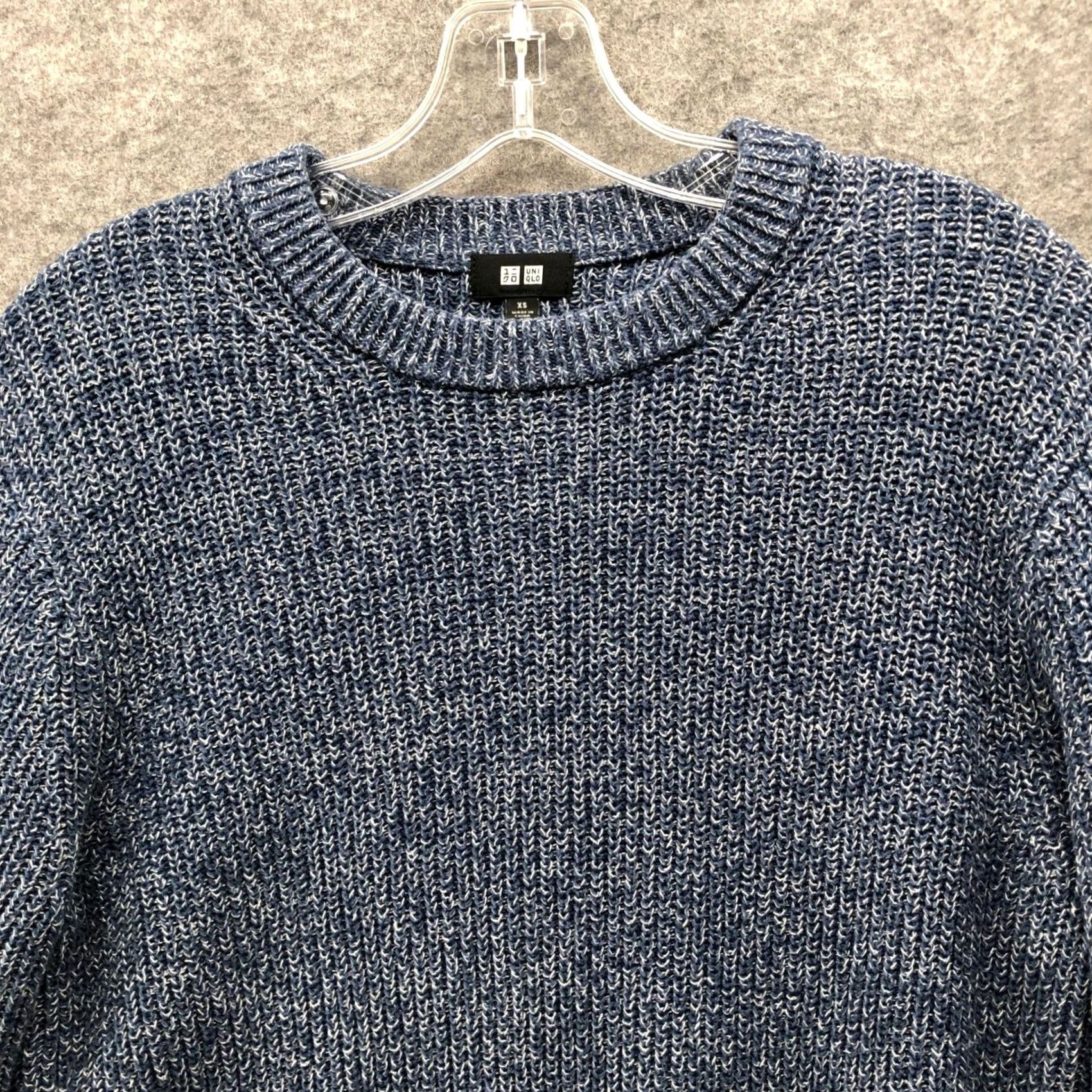 Uniqlo Uniqlo Mid Gauge Ribbed Crewneck Sweater Mens XS Blue Heather Pullover Size US XS / EU 42 / 0 - 3 Thumbnail