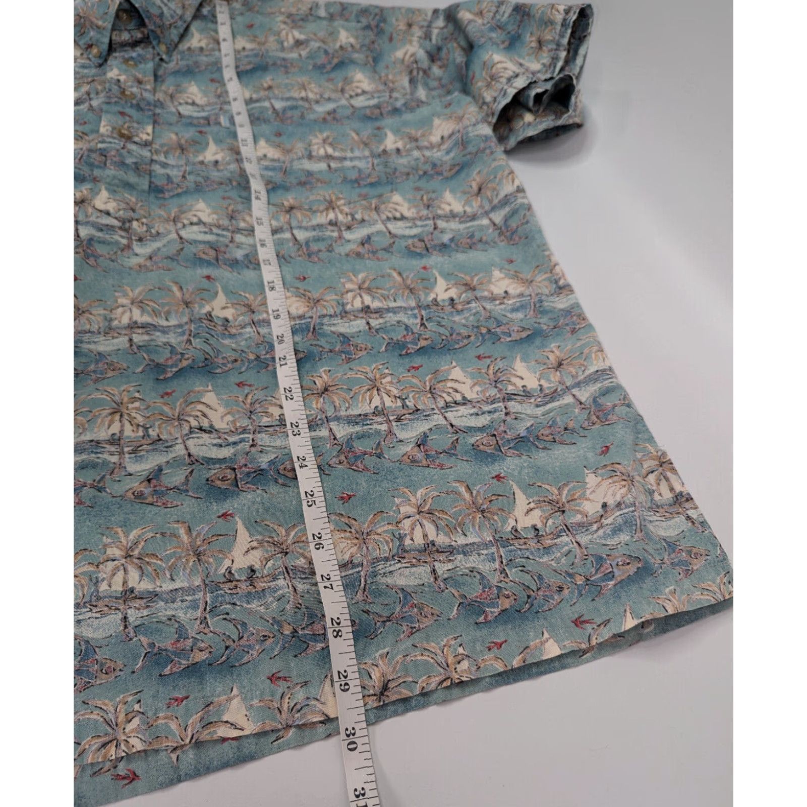 Vintage VINTAGE Kahala Shirt Mens XL Cotton Fish Palm Tree Hawaiian Island 1/4 Button Size US XL / EU 56 / 4 - 4 Thumbnail
