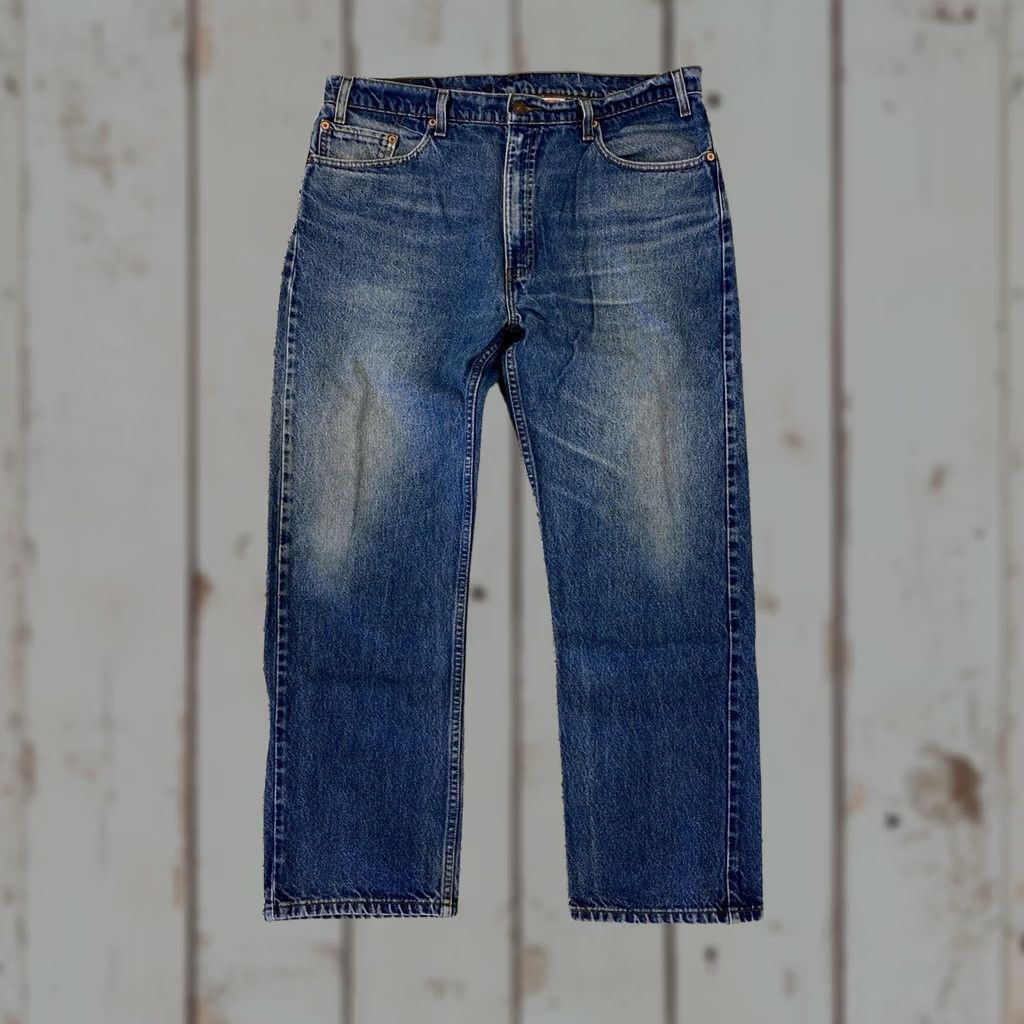 Levi's VINTAGE Levi’s 505 Jeans Men 37x29 Blue Denim Straight Baggy Y2K 90s Grunge Mens Size US 37 - 1 Thumbnail