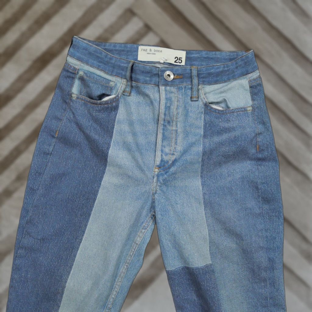 Rag & Bone **Patchwork Blue Women's 25 Regular Fit Leggings** User: **Patchwork Blue Womens 25 Regular Fit Leggings** Size 42" / US 20 - 1 Thumbnail