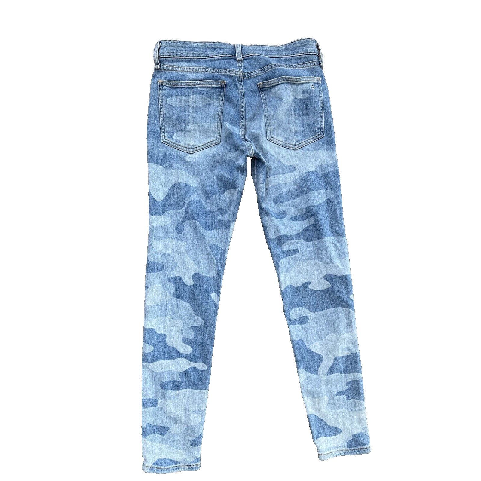Rag & Bone Rag & Bone Cate Faded Camo Ankle Skiny Jeans size 26 A000323 Size 26" / US 2 / IT 38 - 3 Thumbnail