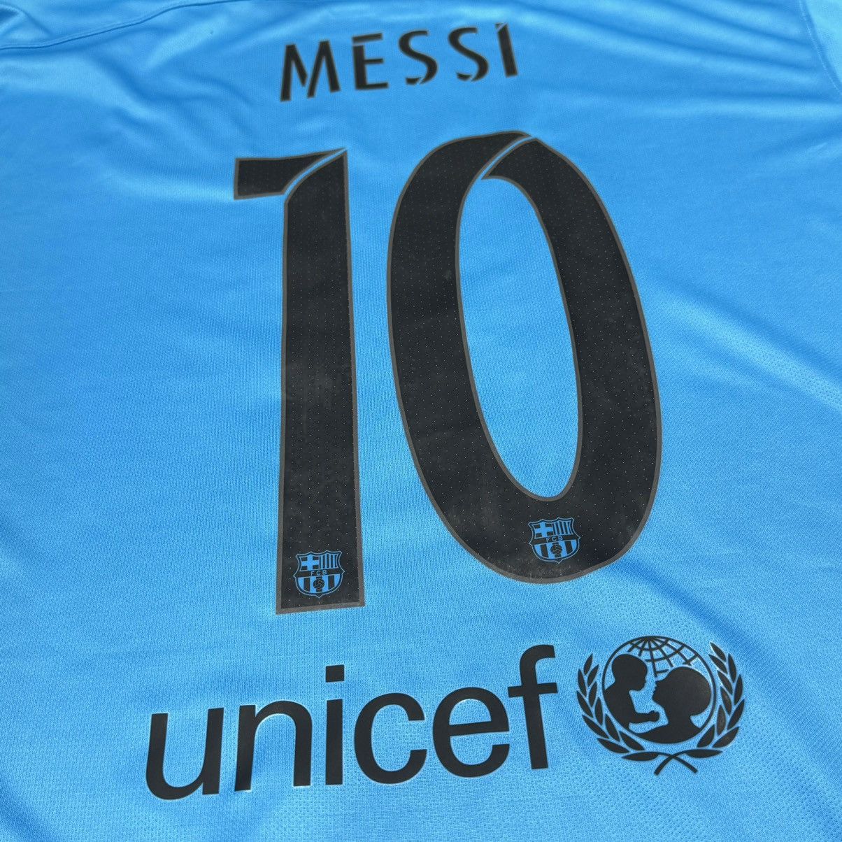 Nike Barcelona 15/16 away shirt #10 Messi (bnwt) Size US XL / EU 56 / 4 - 4 Thumbnail