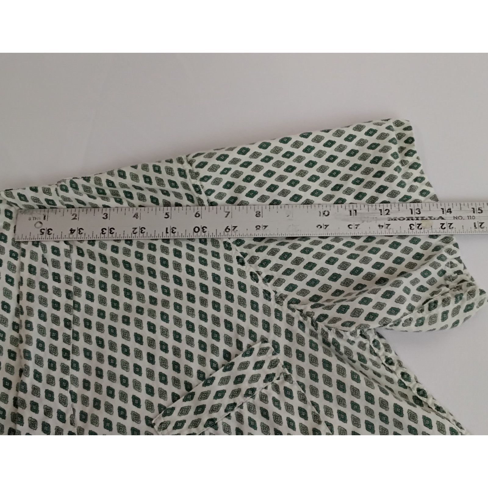 Towncraft Towncraft Penney Deep V Shirt Men's M White Green VTG '60s Size US M / EU 48-50 / 2 - 7 Thumbnail