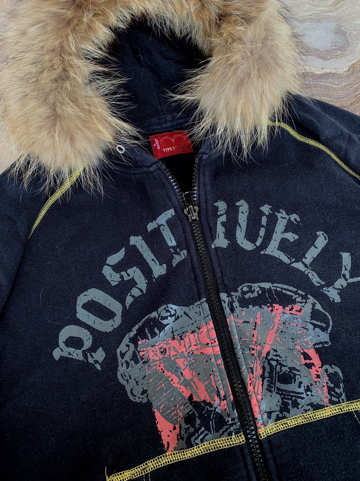 Levi's Vintage Clothing Vtg Levi's Fur Zipper Hoodie Punk Lgb Grunge Vkeii Style Size US L / EU 52-54 / 3 - 6 Thumbnail