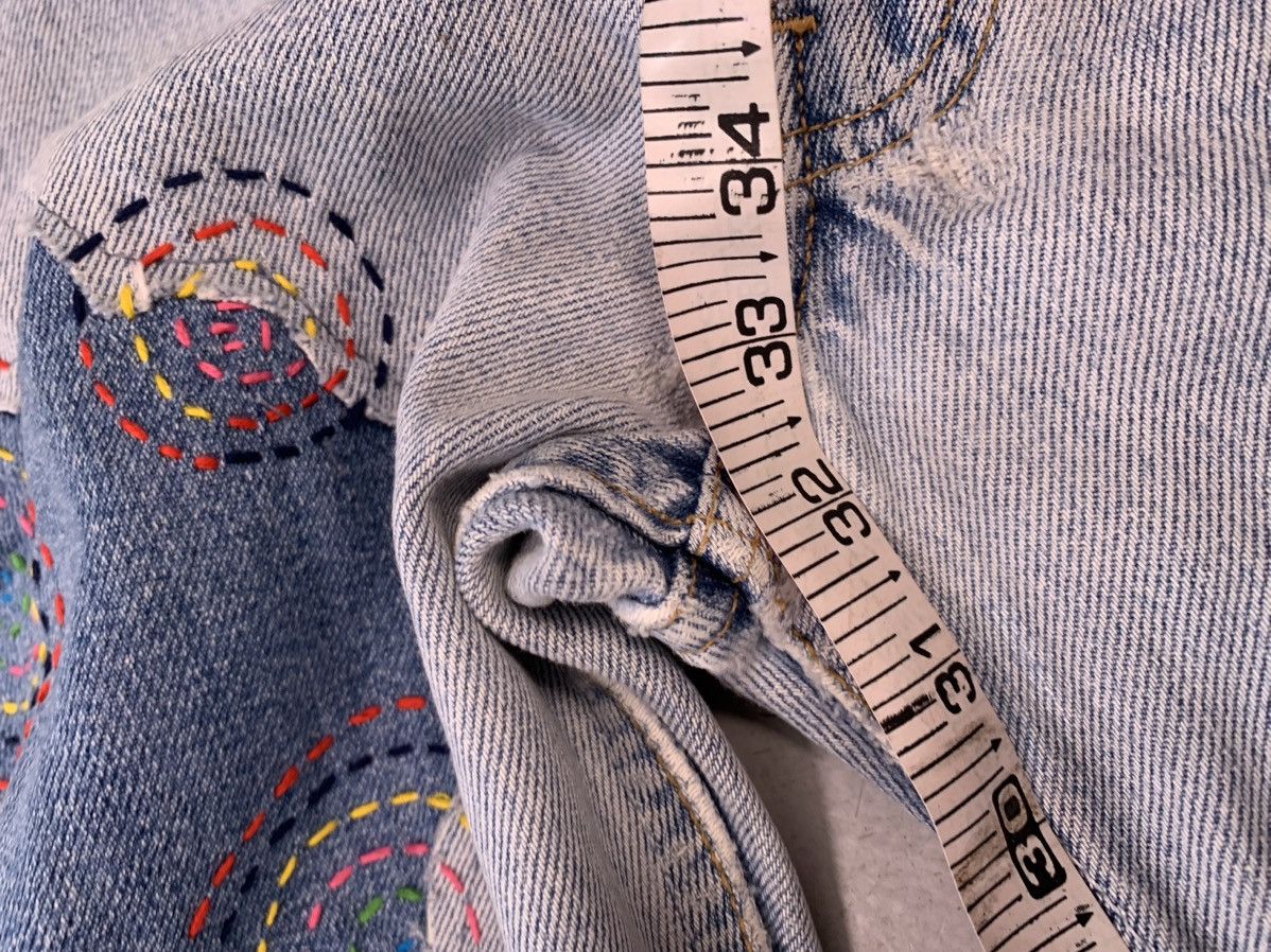 Levi's upcycled levis shashiko hand stitch baggy fit denim Size US 34 / EU 50 - 16 Thumbnail
