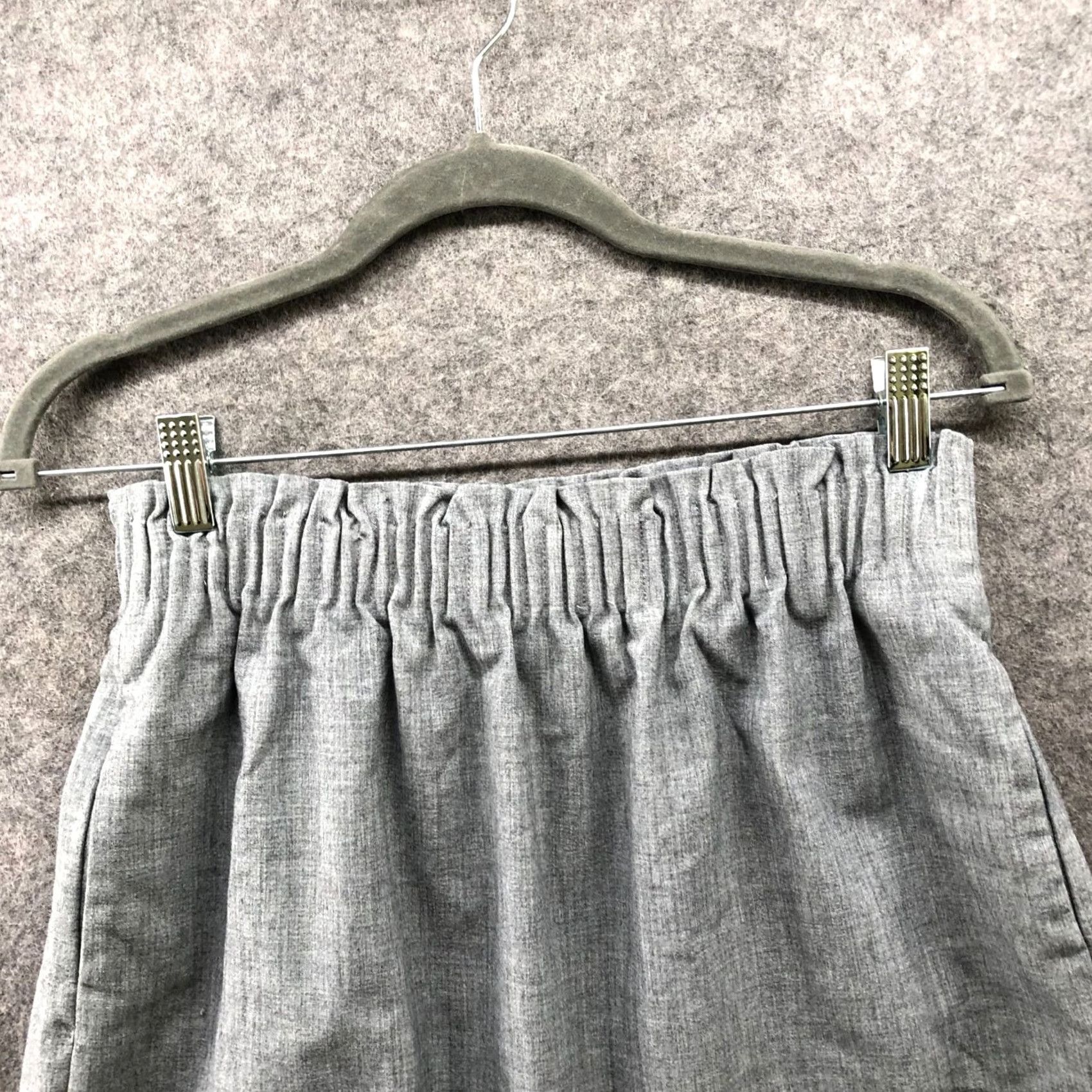J.Crew J. Crew Sidewalk Skirt Womens 6 Gray Mini Pull On Lined Formal Skirt Size 28" / US 6 / IT 42 - 3 Thumbnail