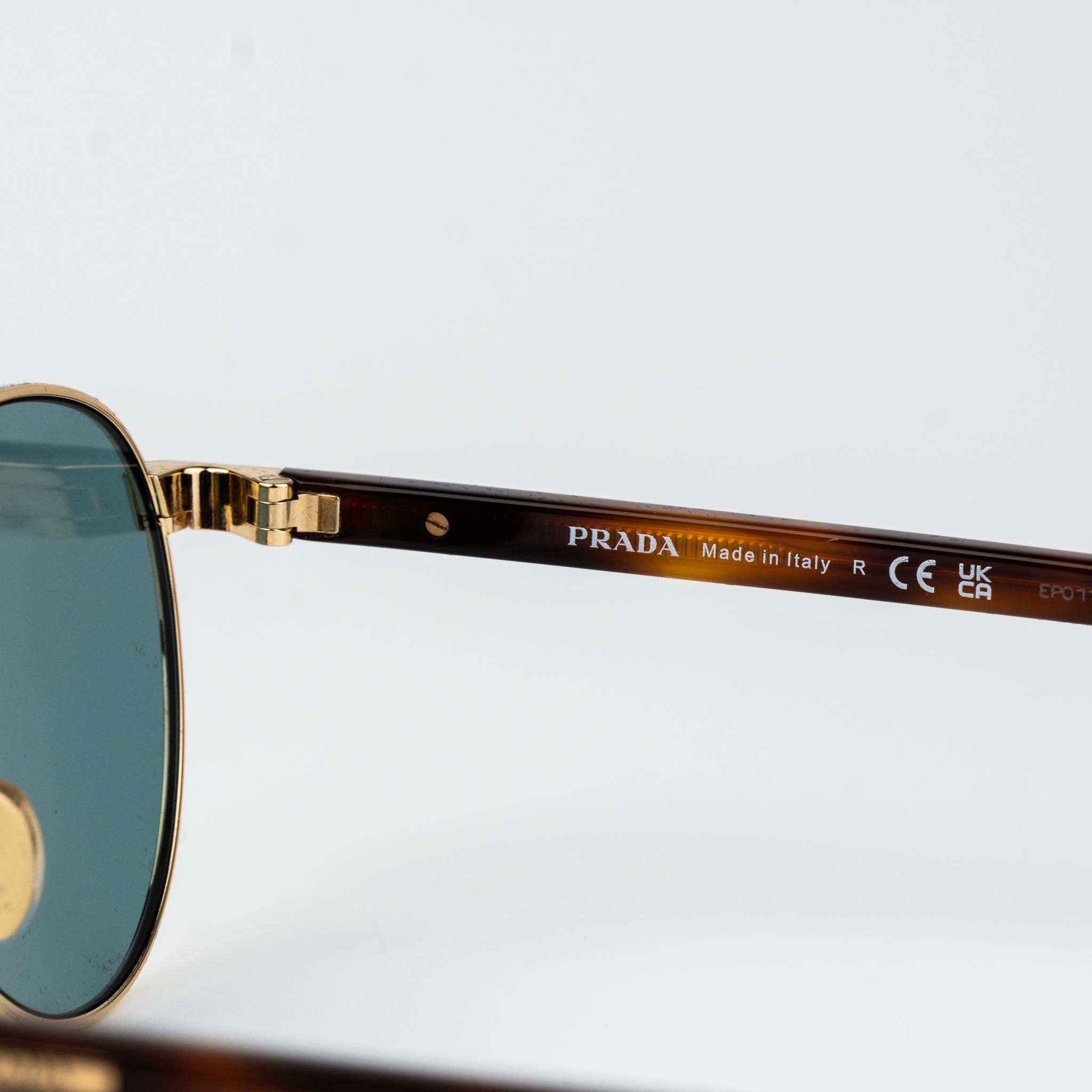 Prada Prada Women Sunglasses Round PRB51S 5AK40K NEW AUTHENTIC Size ONE SIZE - 8 Thumbnail