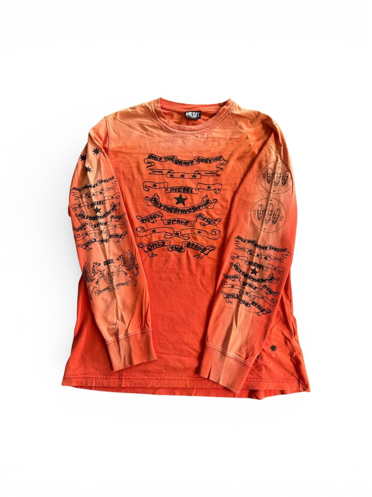 If Six Was Nine Diesel T-Just Long Sleeve Chrome Shirt Size US L / EU 52-54 / 3 - 1 Thumbnail