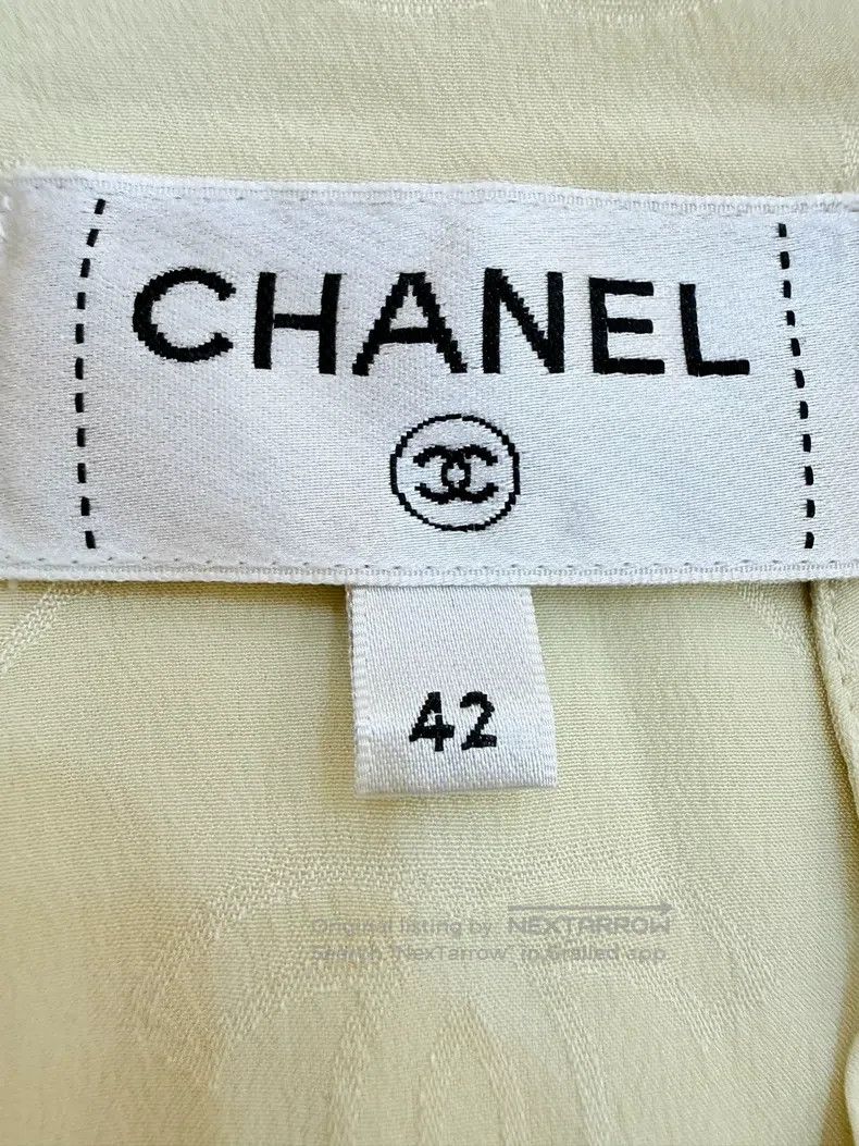 Chanel Chanel 23s silk full logo tie shirt Size M / US 6-8 / IT 42-44 - 6 Thumbnail
