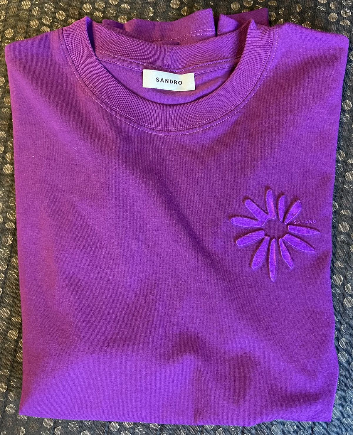 Sandro Sandro purple T shirt Size US M / EU 48-50 / 2 - 2 Thumbnail