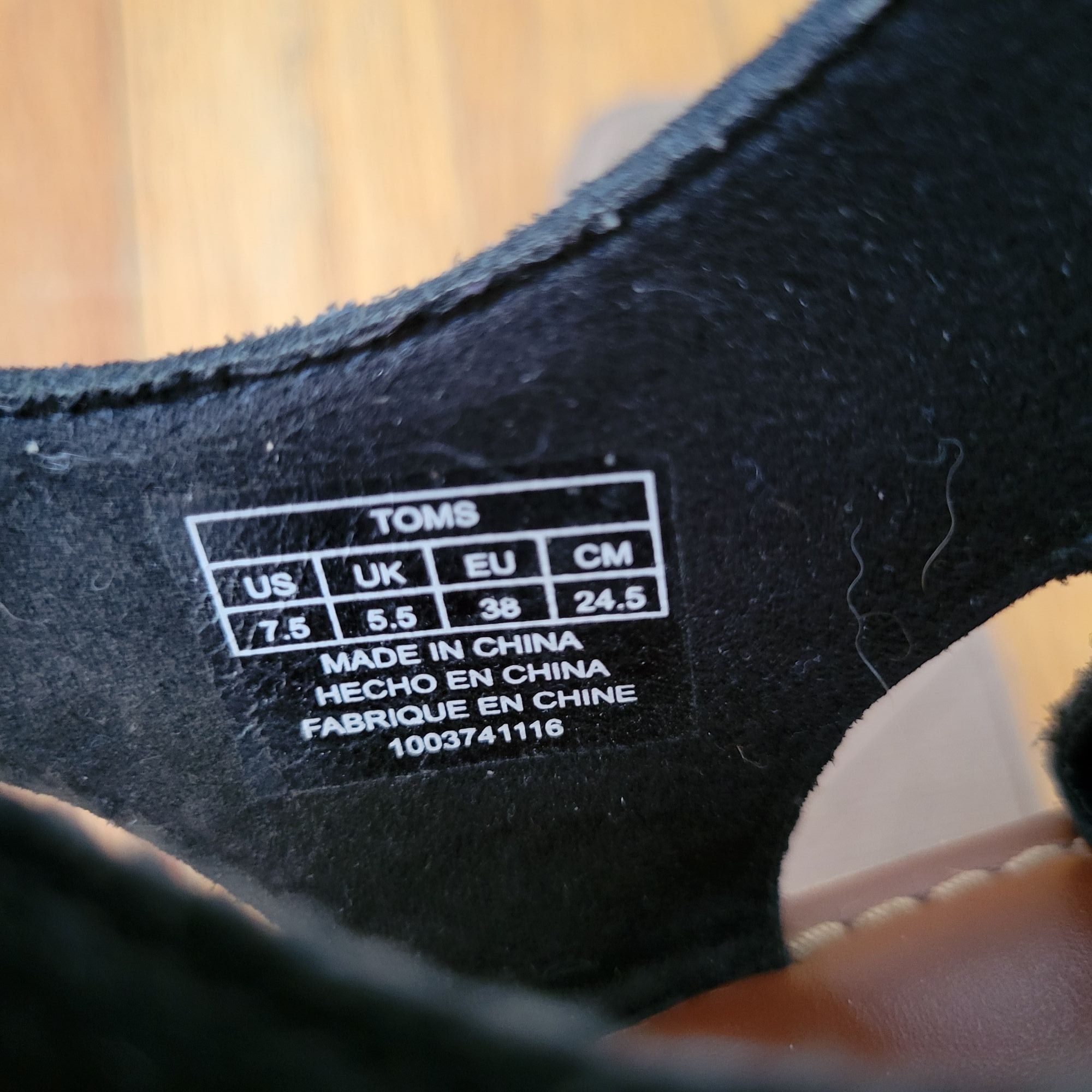 Toms Toms Black Suede Leather Lace Up Gladiator Sandals 7.5 CALIP Size US 7.5 / IT 37.5 - 2 Thumbnail